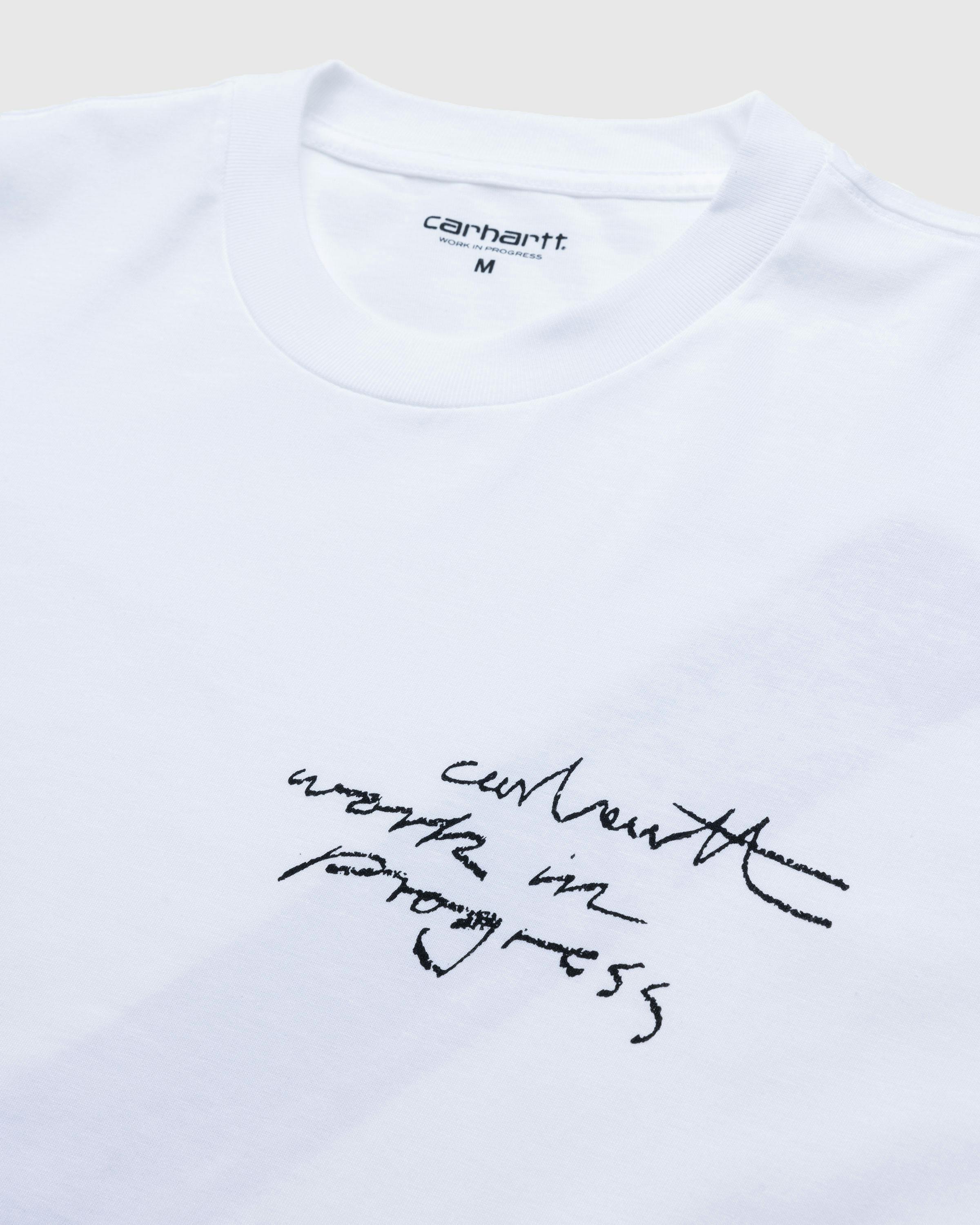 Carhartt WIP – S/S Pencil T-Shirt White/Black - T-Shirts - White - Image 6