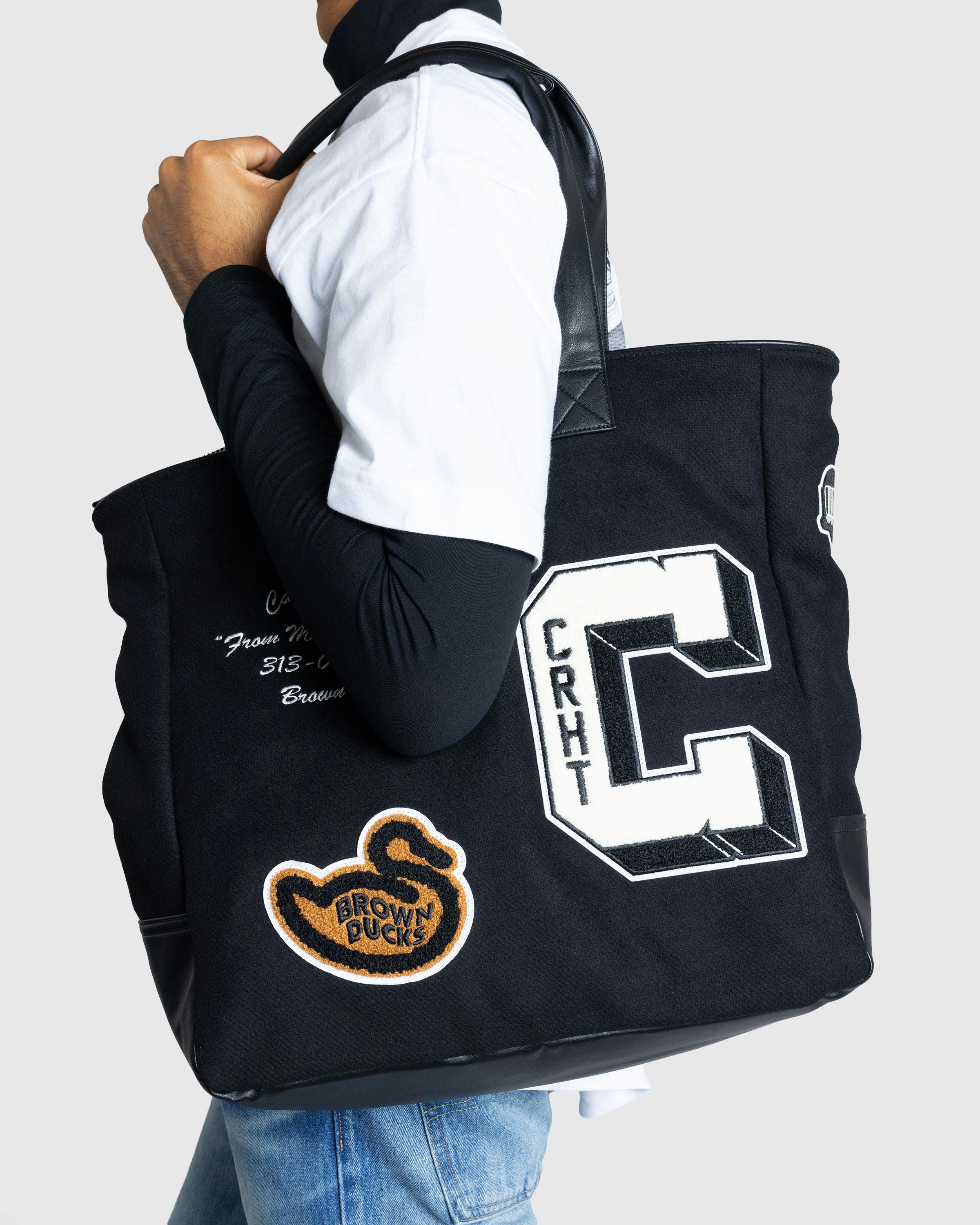 Carhartt WIP – Brown Ducks Tote Black/Black - Tote Bags - Black - Image 2