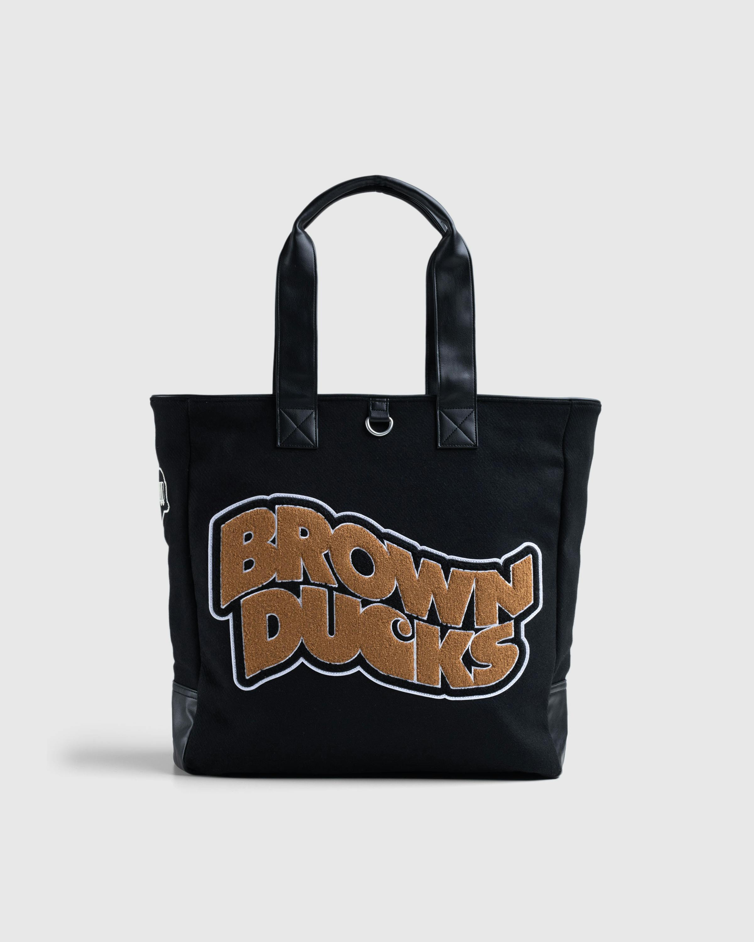 Carhartt WIP – Brown Ducks Tote Black/Black - Tote Bags - Black - Image 1