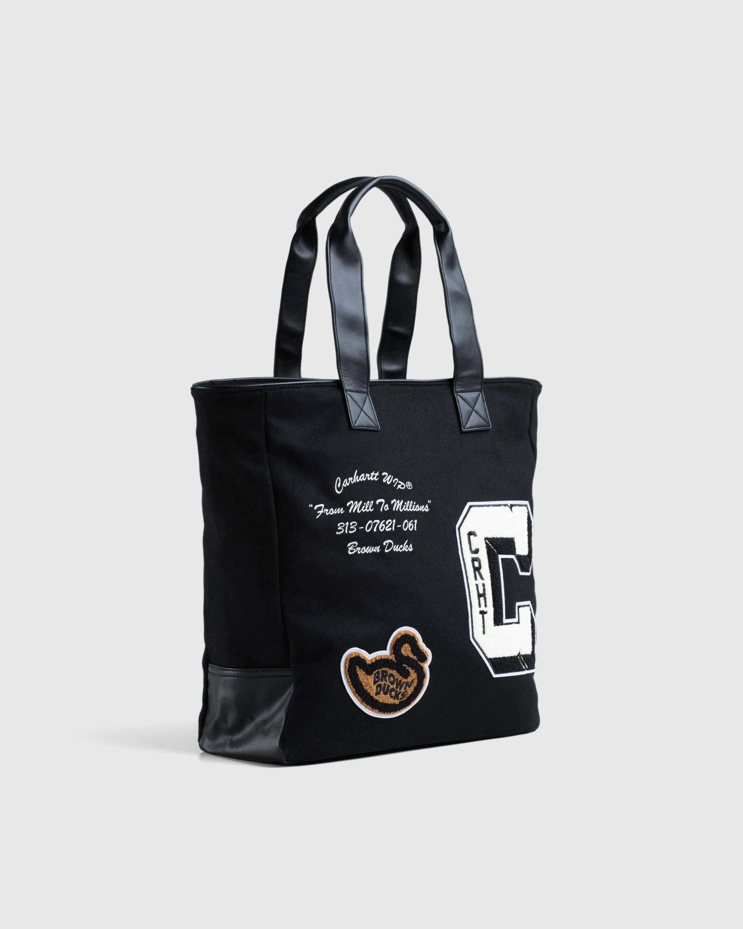 Carhartt WIP – Brown Ducks Tote Black/Black - Tote Bags - Black - Image 5