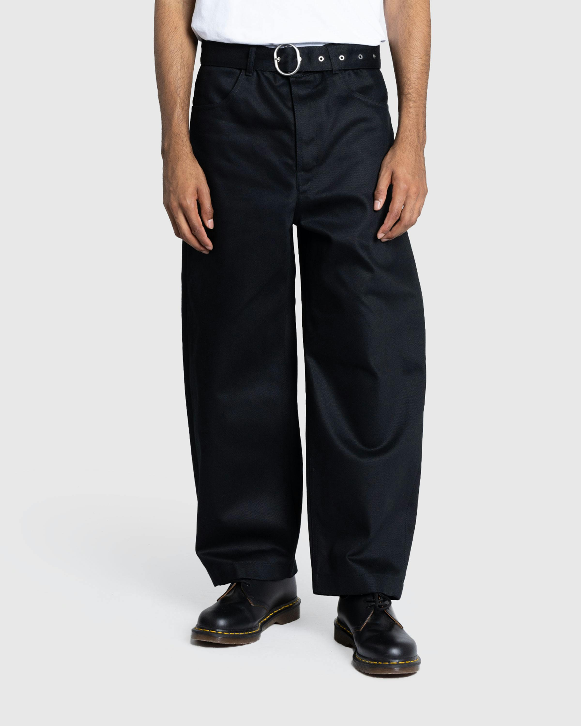 Jil Sander – Belted Denim Trouser - Trousers - Black - Image 2