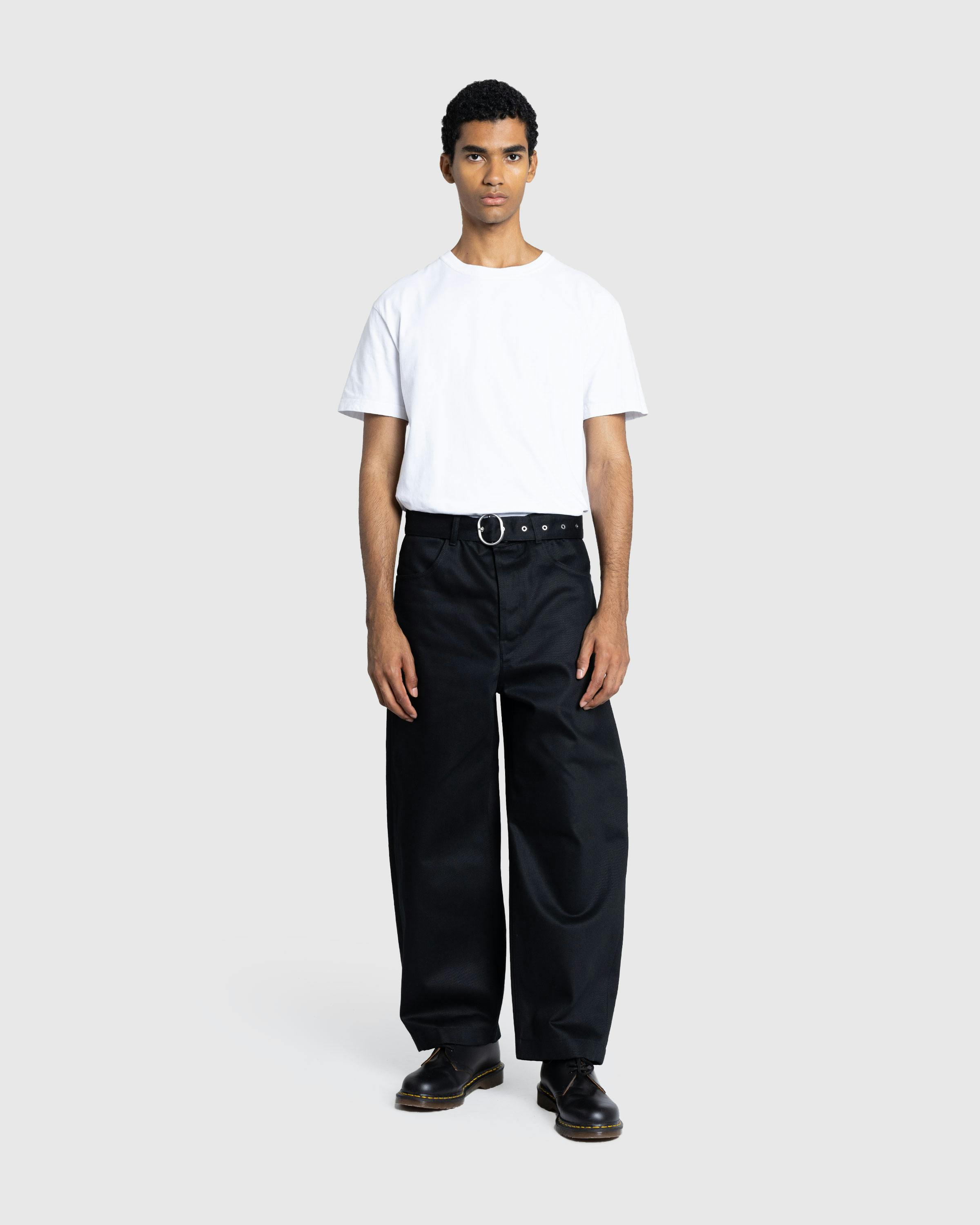 Jil Sander – Belted Denim Trouser - Trousers - Black - Image 3