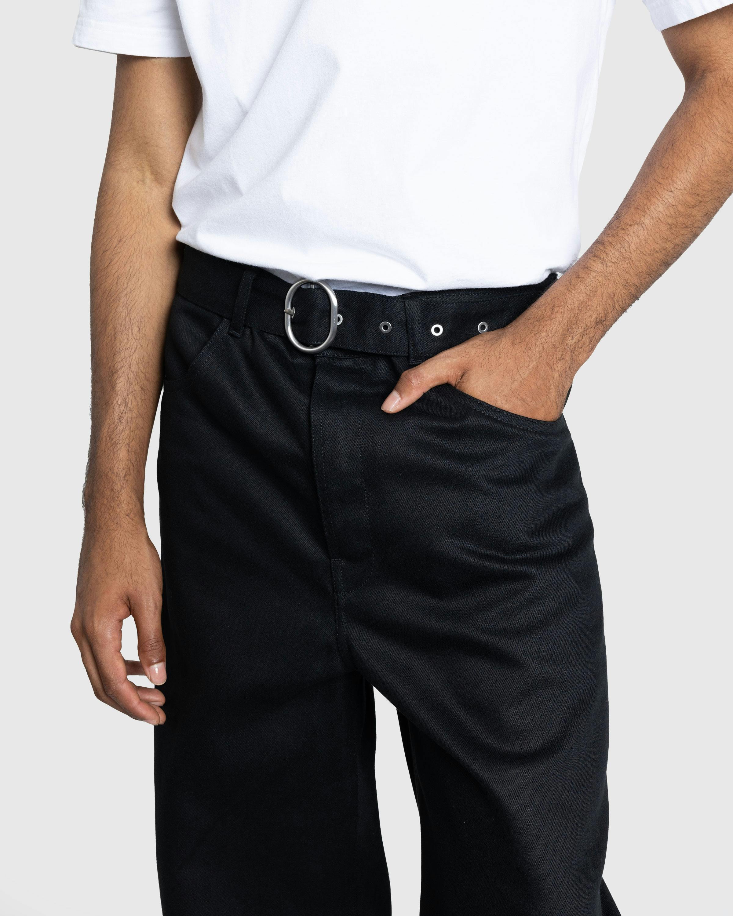 Jil Sander – Belted Denim Trouser - Trousers - Black - Image 4