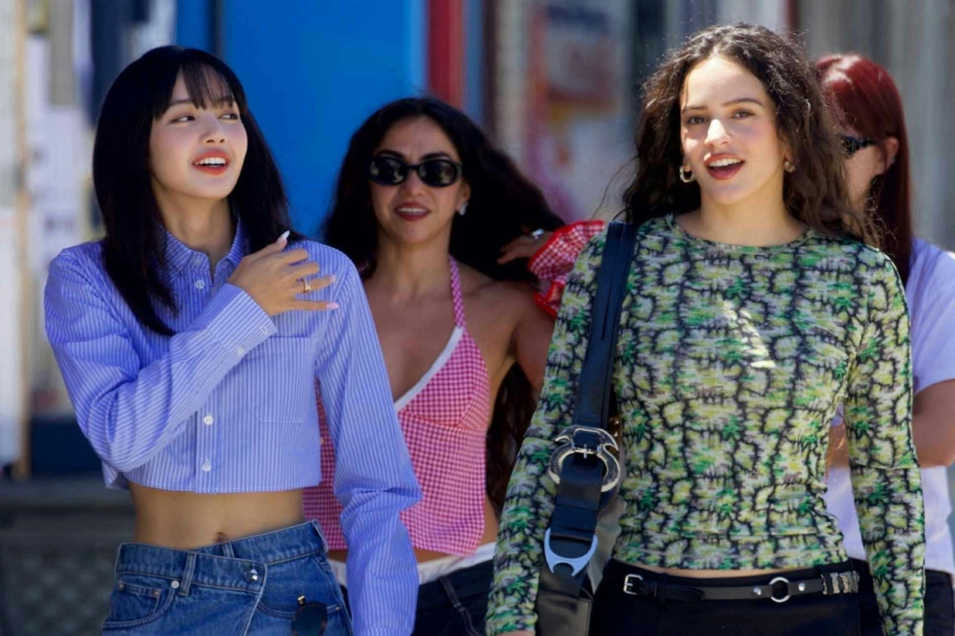 Rosalia & LISA wear Coperni, Eckhaus Latta & Sandy Liang together in Los Angeles