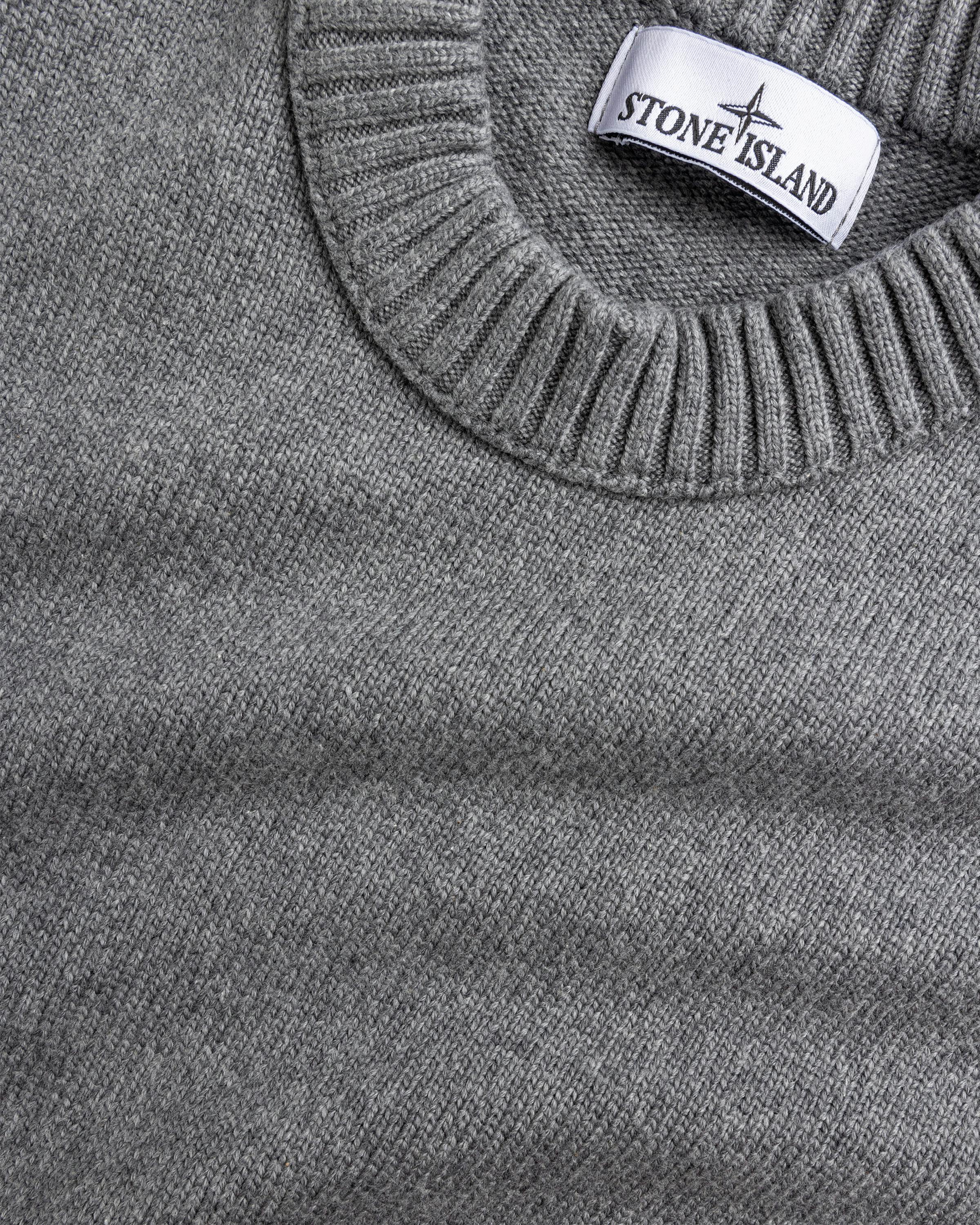 Stone Island – Crewneck Sweater Melange Grey - Crewnecks - Grey - Image 5