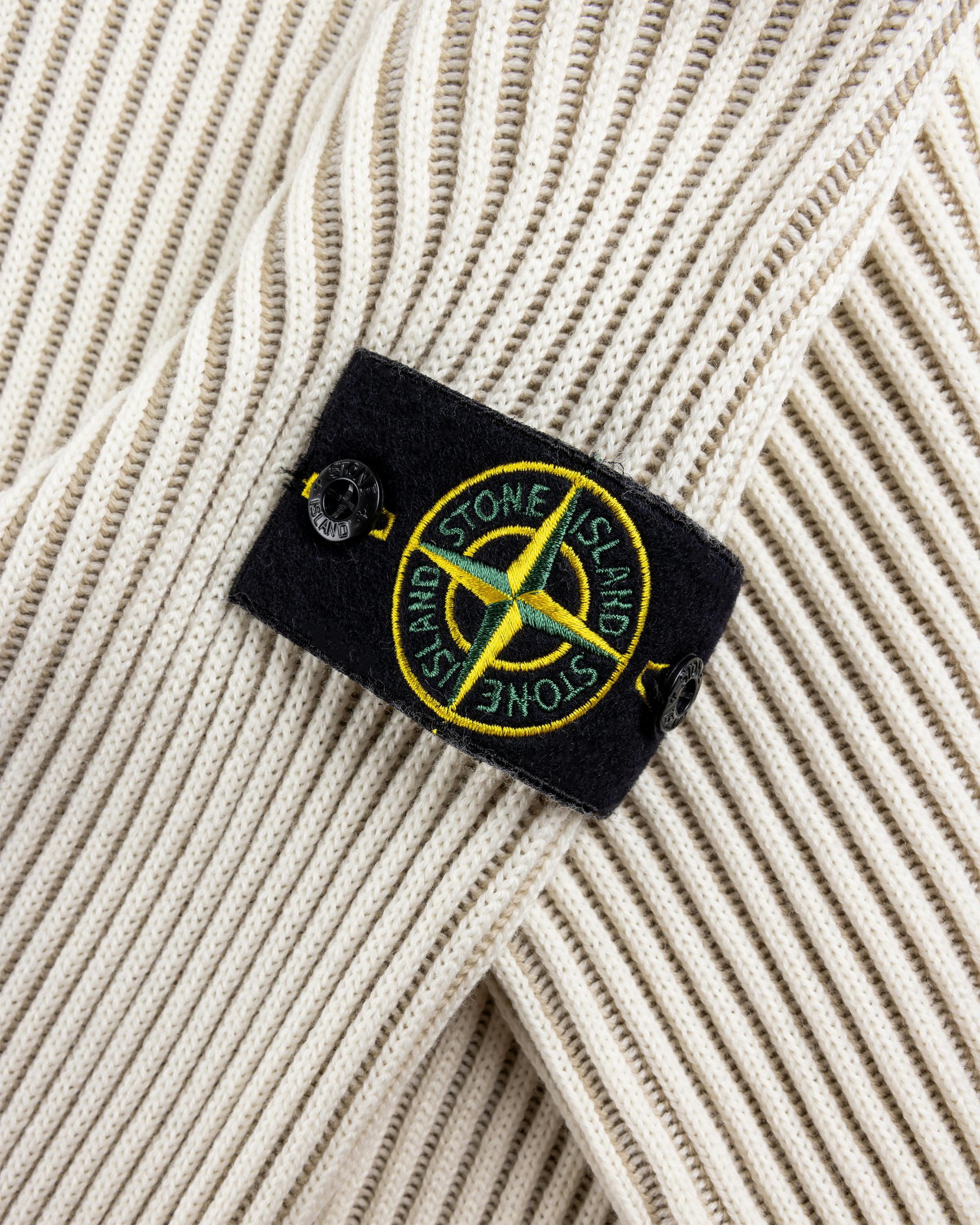 Stone Island – Wool Half-Zip Sweater Natural - Zip-Ups - Beige - Image 5