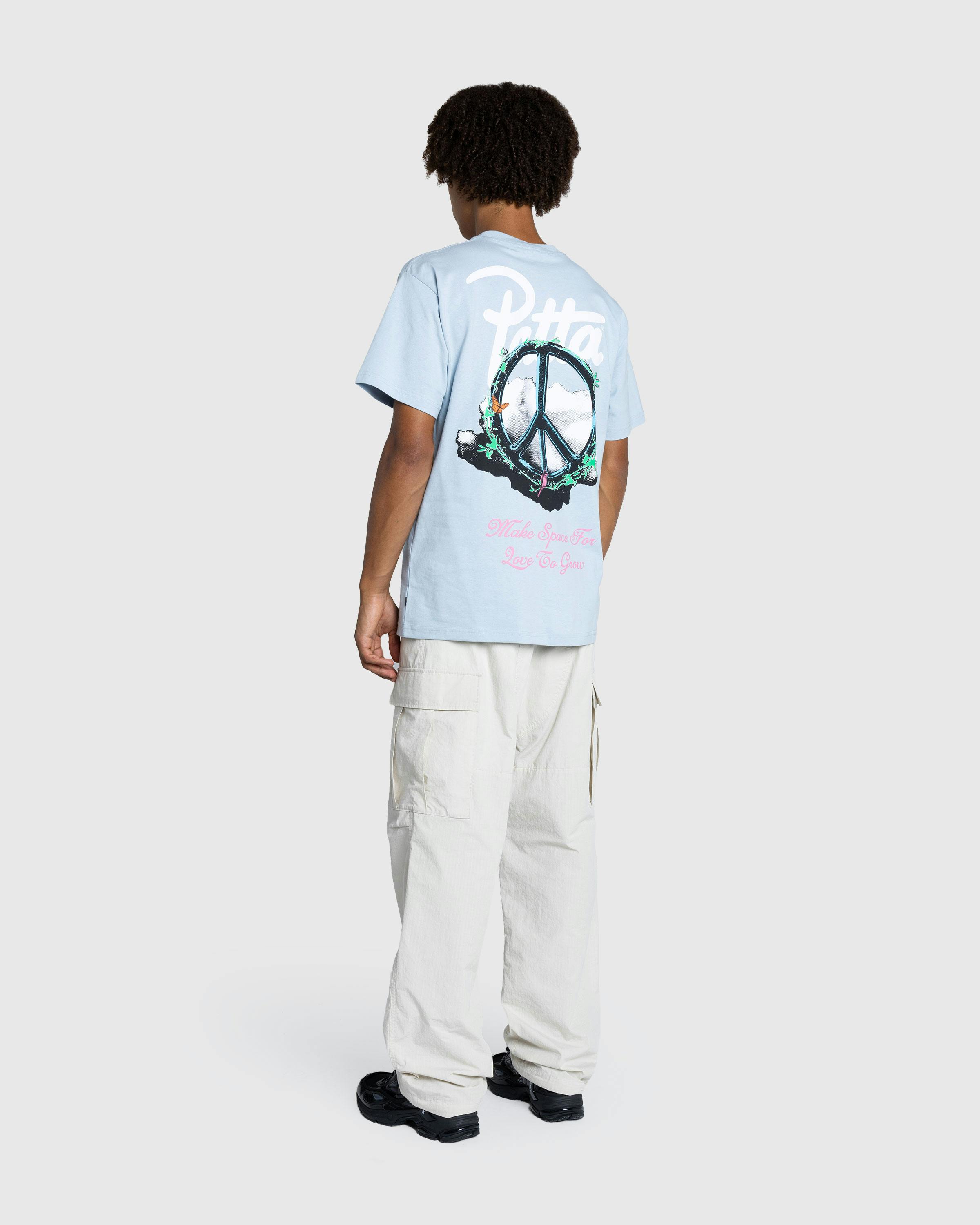 Patta – Xerox Peace T-Shirt Dusty Blue - T-Shirts - Blue - Image 6