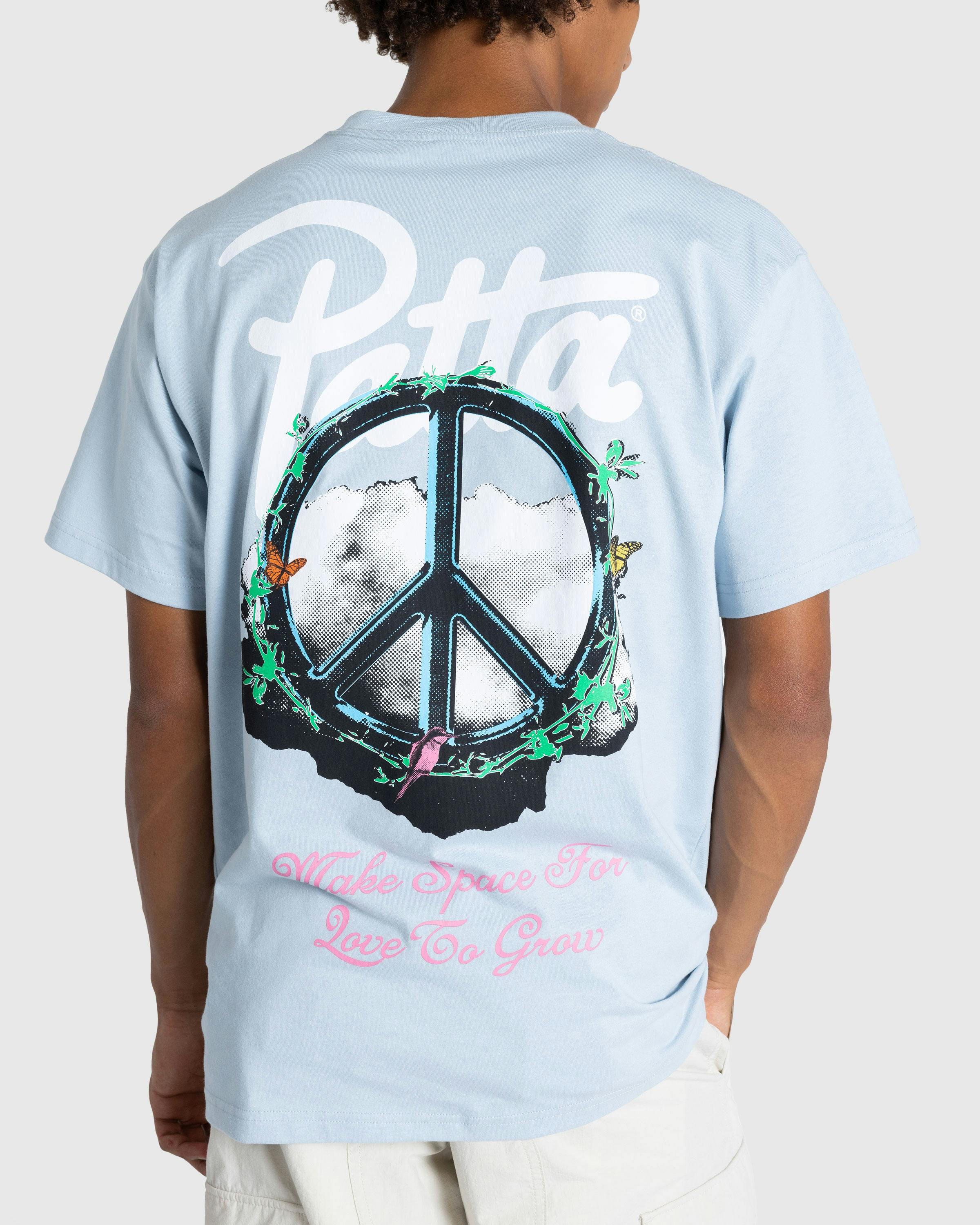 Patta – Xerox Peace T-Shirt Dusty Blue - T-Shirts - Blue - Image 4