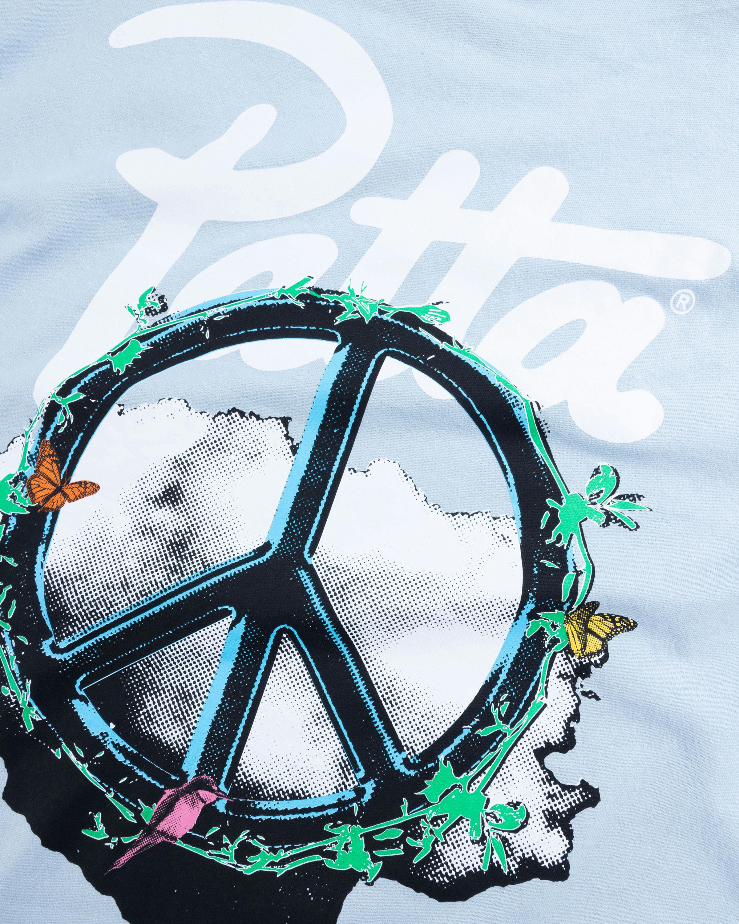 Patta – Xerox Peace T-Shirt Dusty Blue - T-Shirts - Blue - Image 7