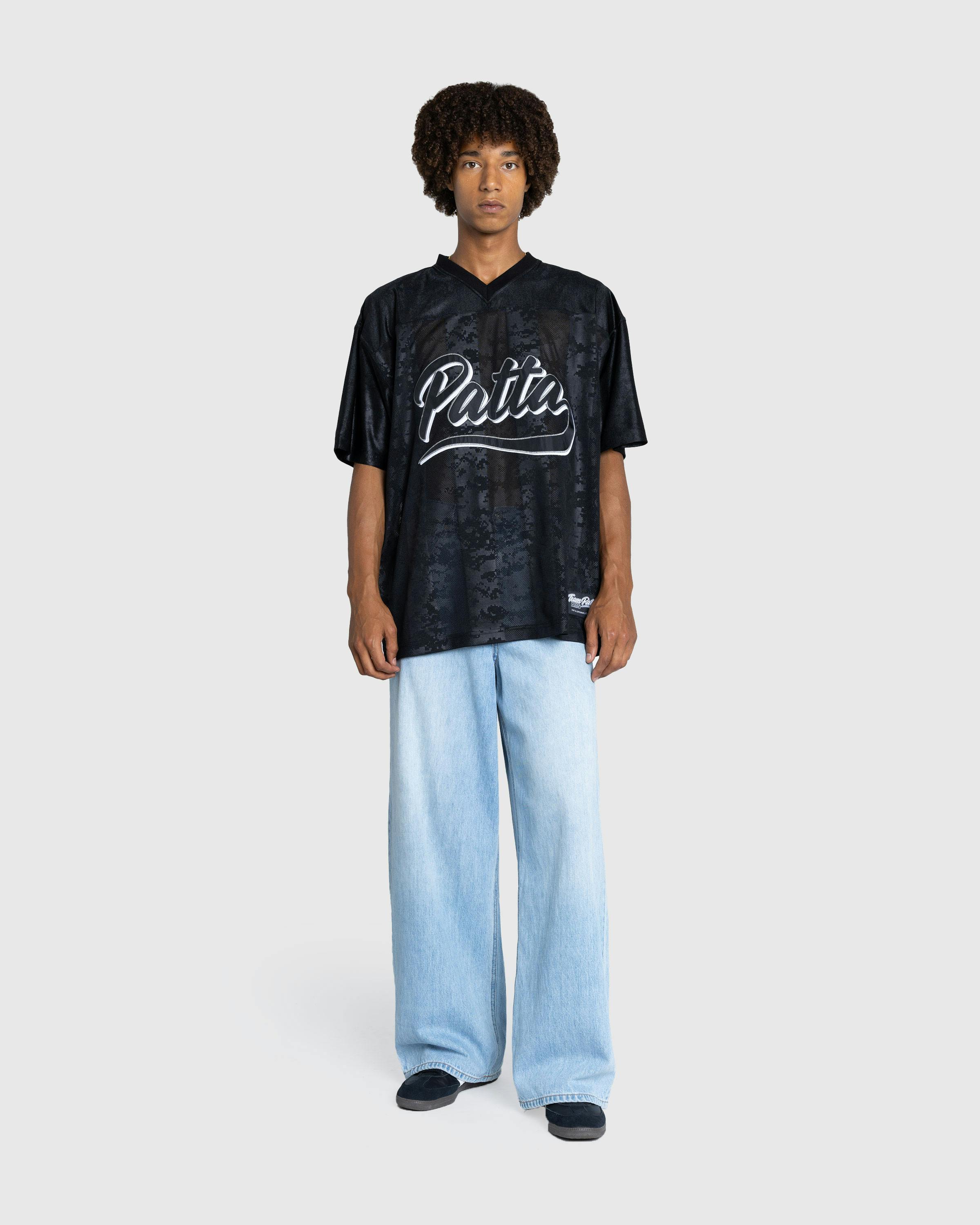 Patta – Digi Lobi Mesh Football Jersey Black - Shortsleeve Shirts - Black - Image 3