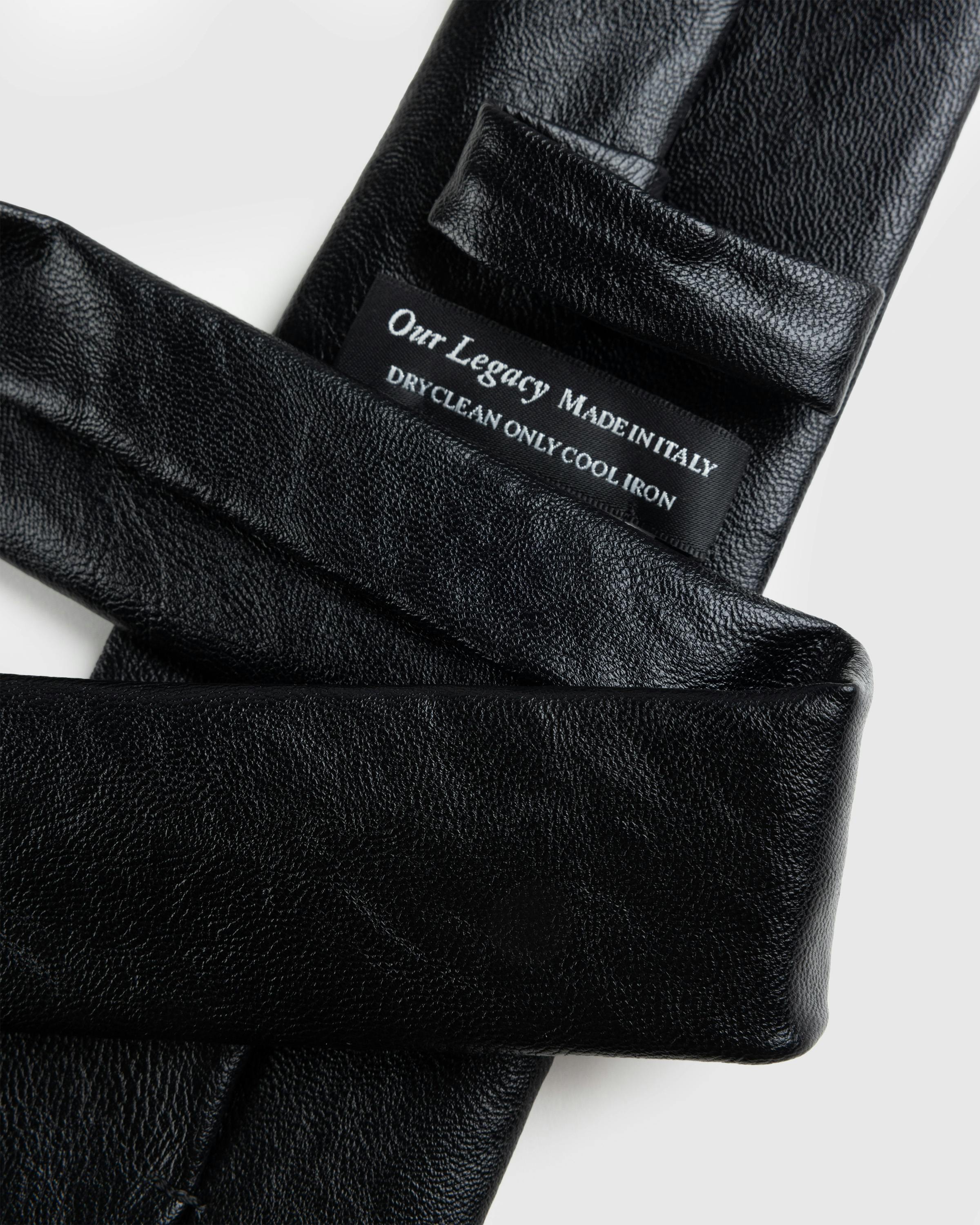 Our Legacy – Leather Tie Black | Highsnobiety Shop