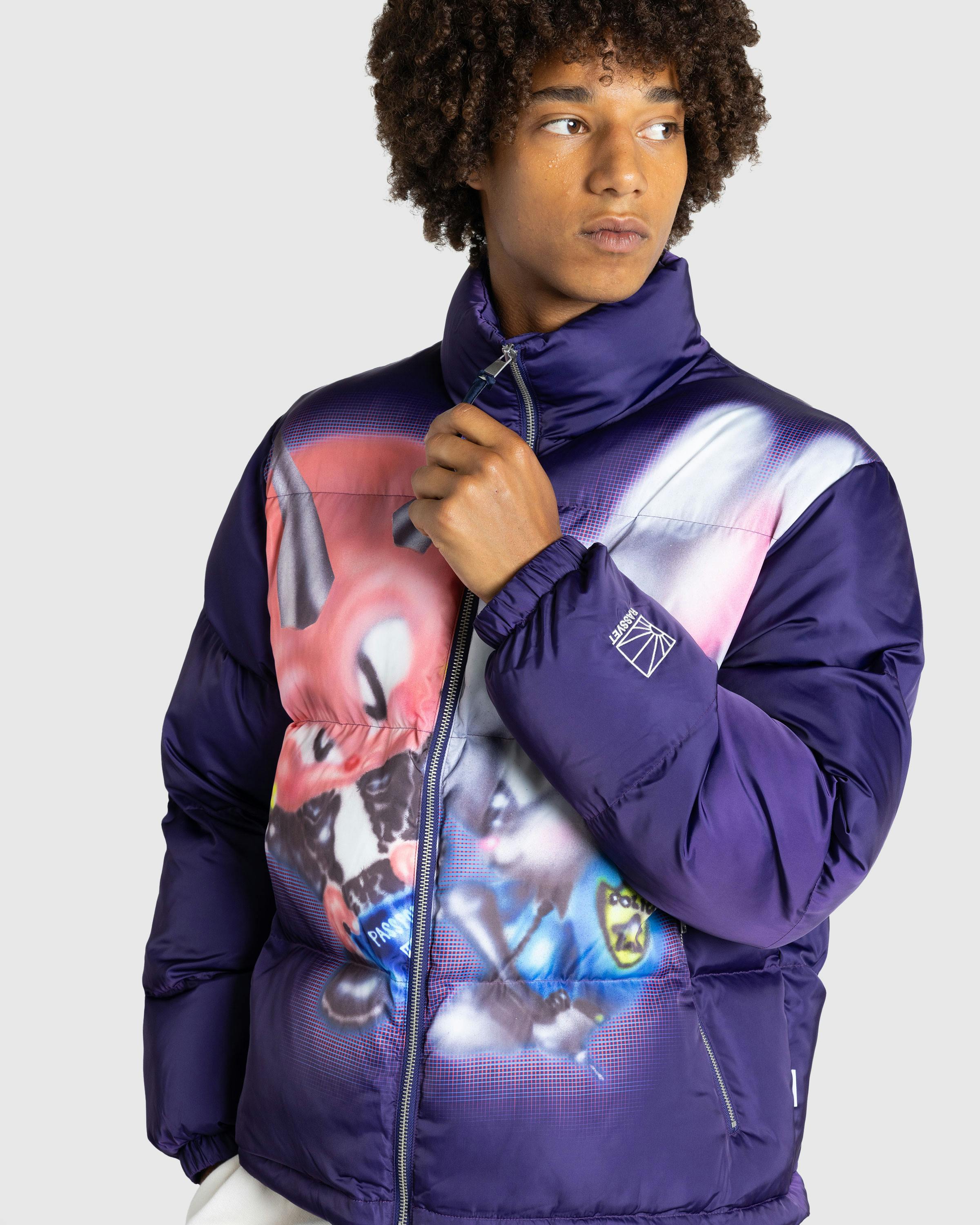 Rassvet – Trouble Puffer Jacket Woven Print - Down Jackets - Purple - Image 4