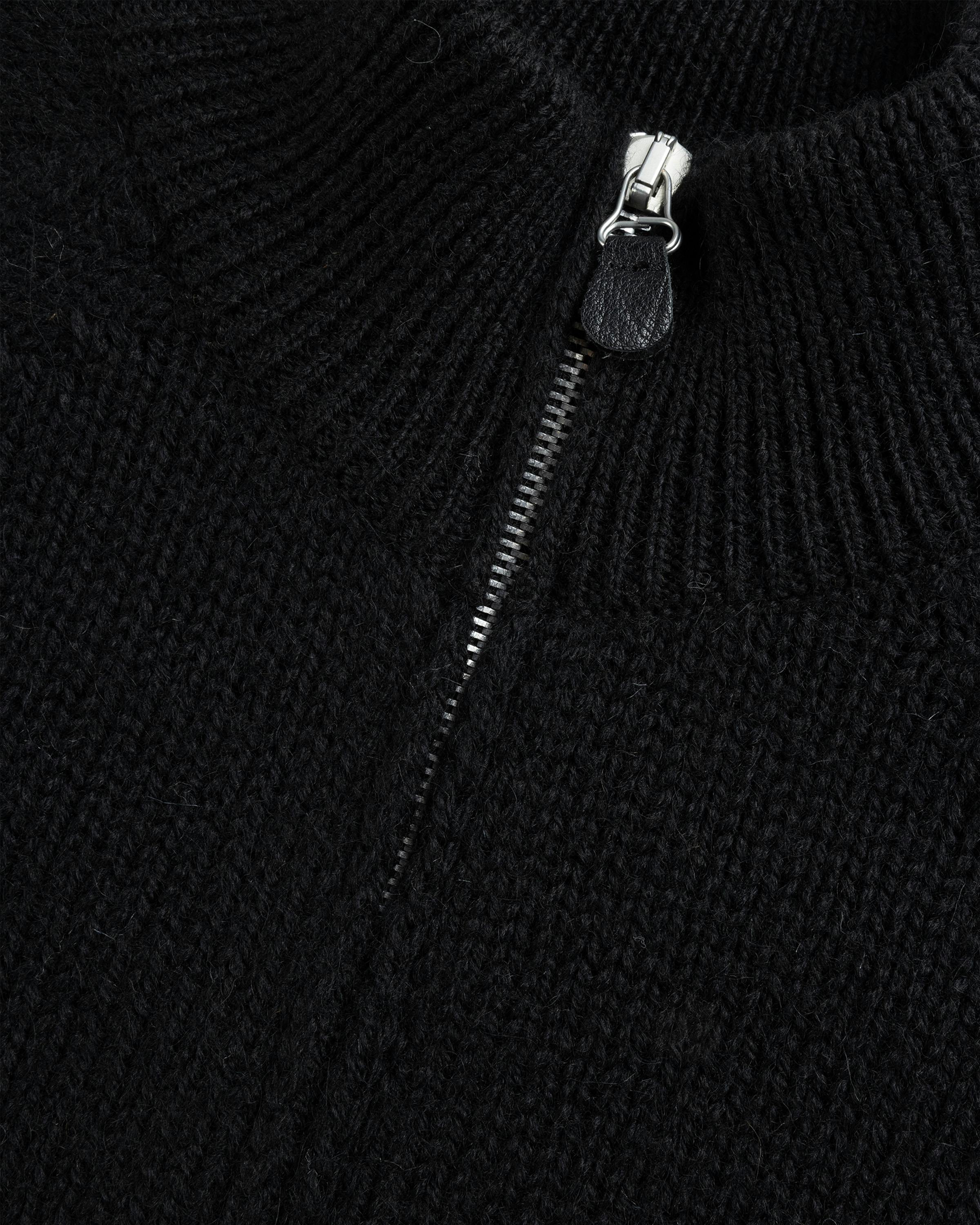 Our Legacy – Ultra Zip Funnel Sweater Black - Turtlenecks - Black - Image 5