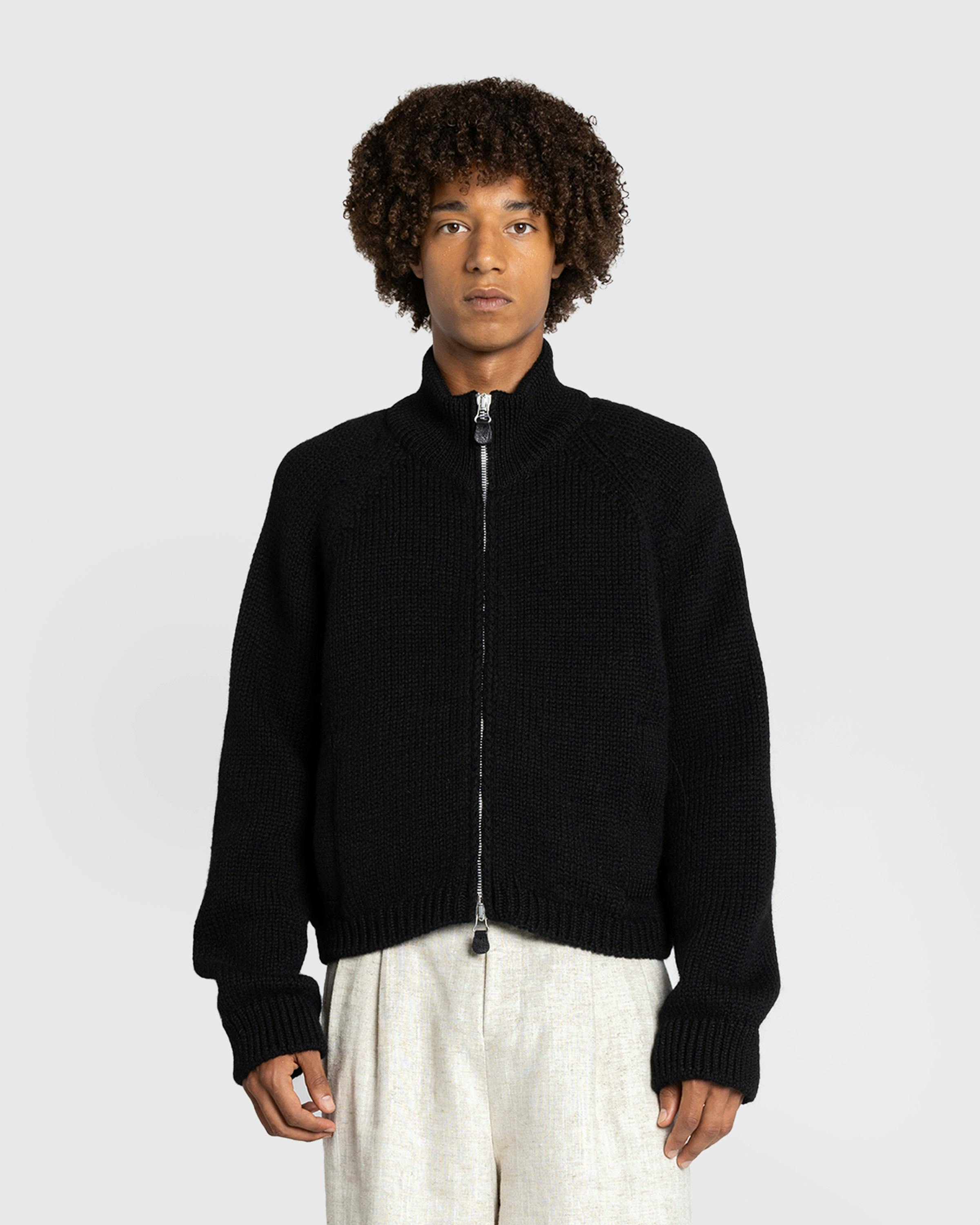 Our Legacy – Ultra Zip Funnel Sweater Black - Turtlenecks - Black - Image 2