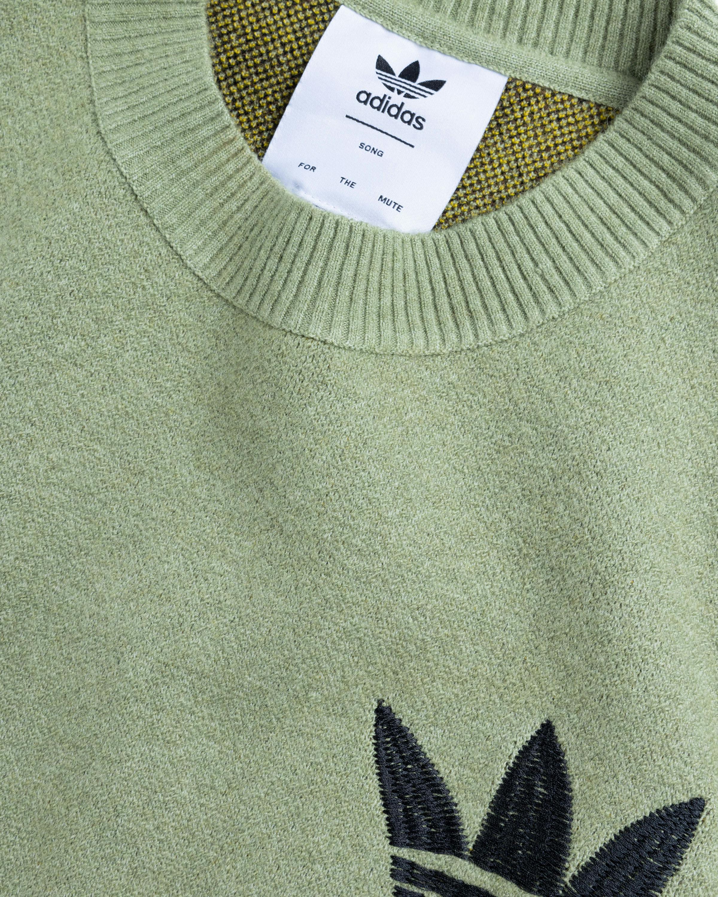 Adidas x Song For The Mute – Allover Print Jacquard Sweater Brown - Crewnecks - Green - Image 5