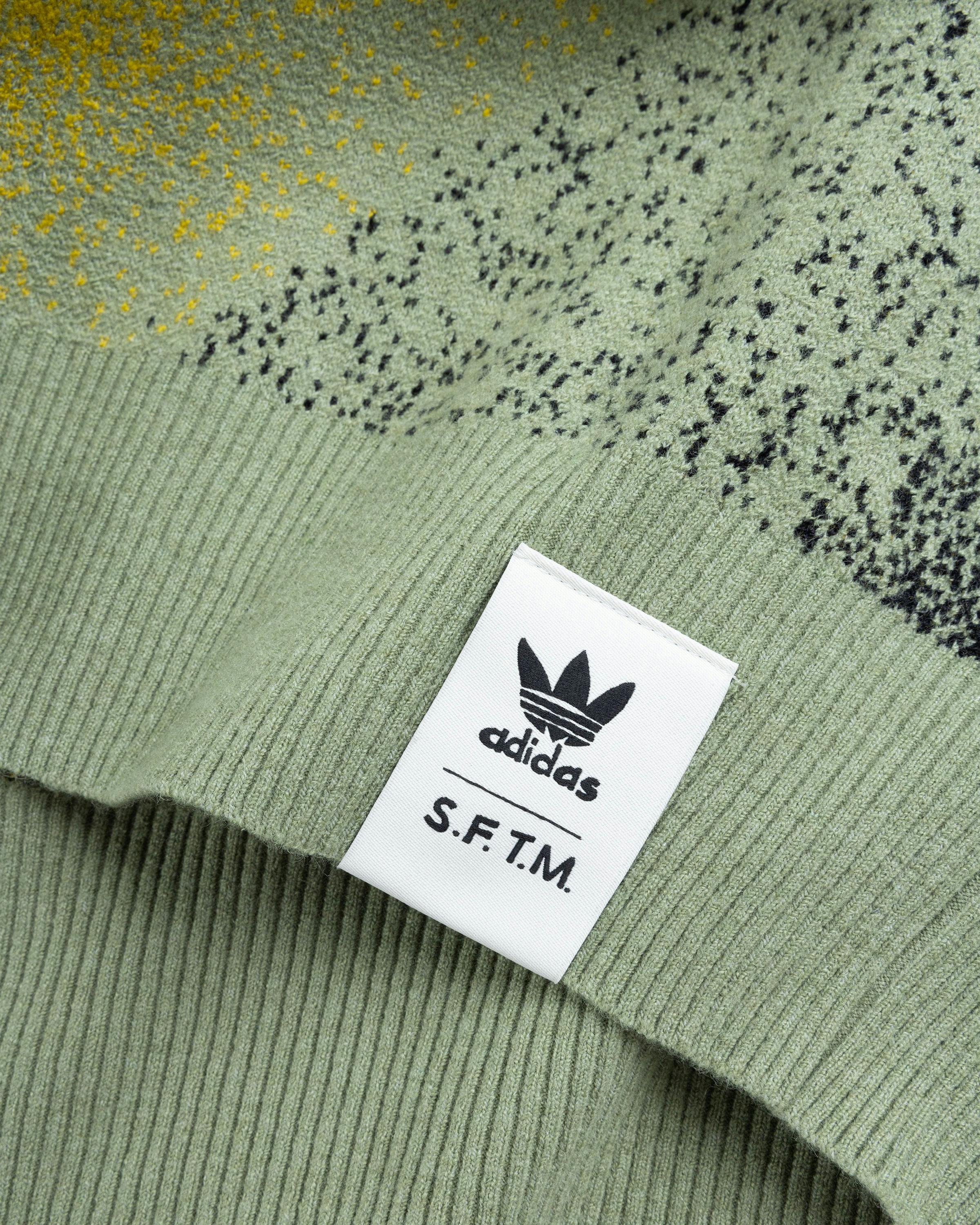 Adidas x Song For The Mute – Allover Print Jacquard Sweater Brown - Crewnecks - Green - Image 8