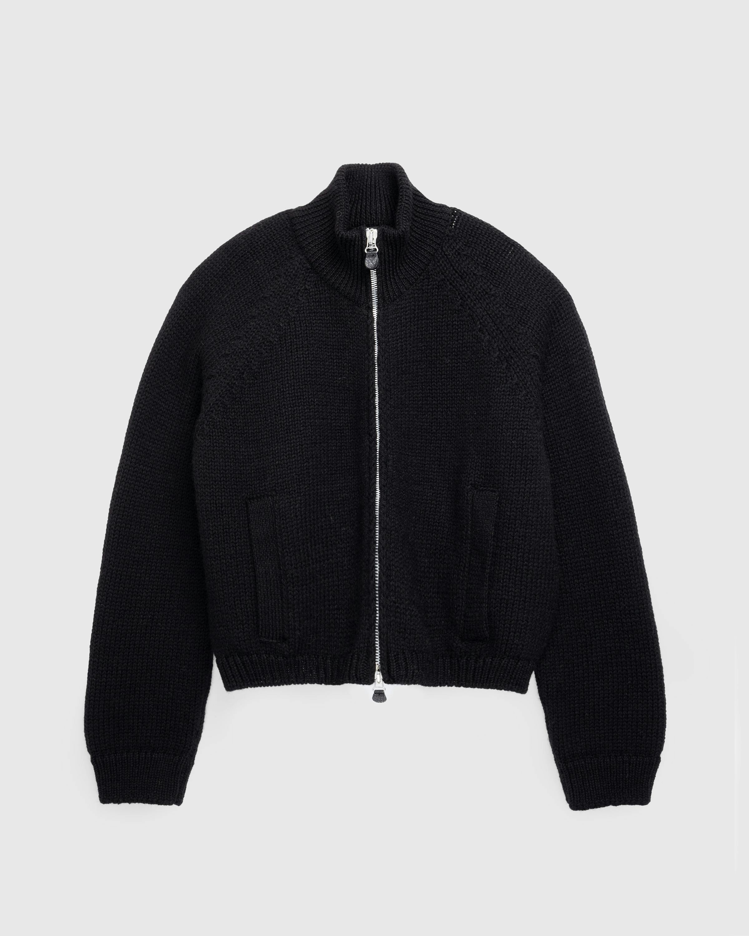 Our Legacy – Ultra Zip Funnel Sweater Black - Turtlenecks - Black - Image 1