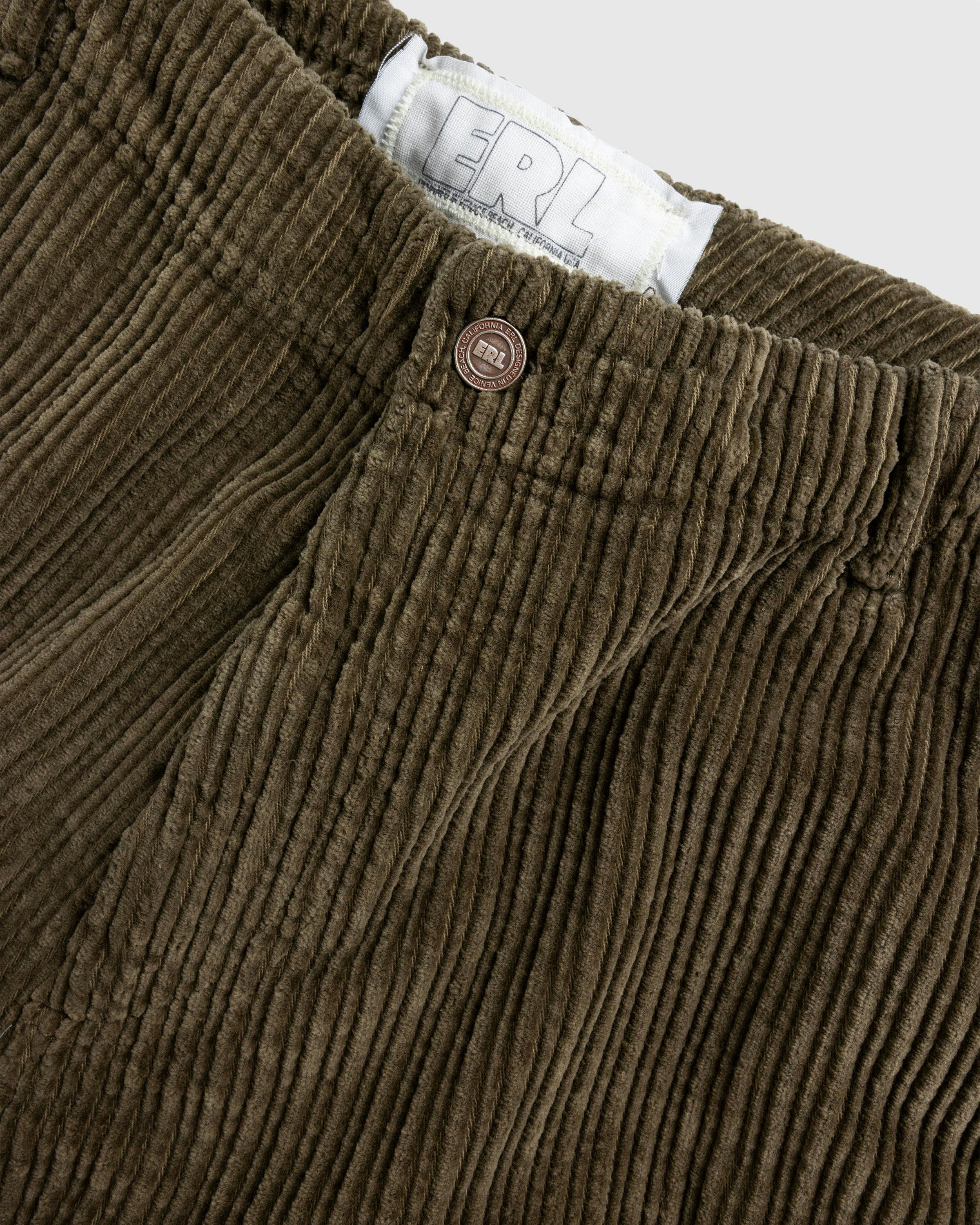 ERL – Corduroy Pants Woven Brown - Trousers - Brown - Image 5