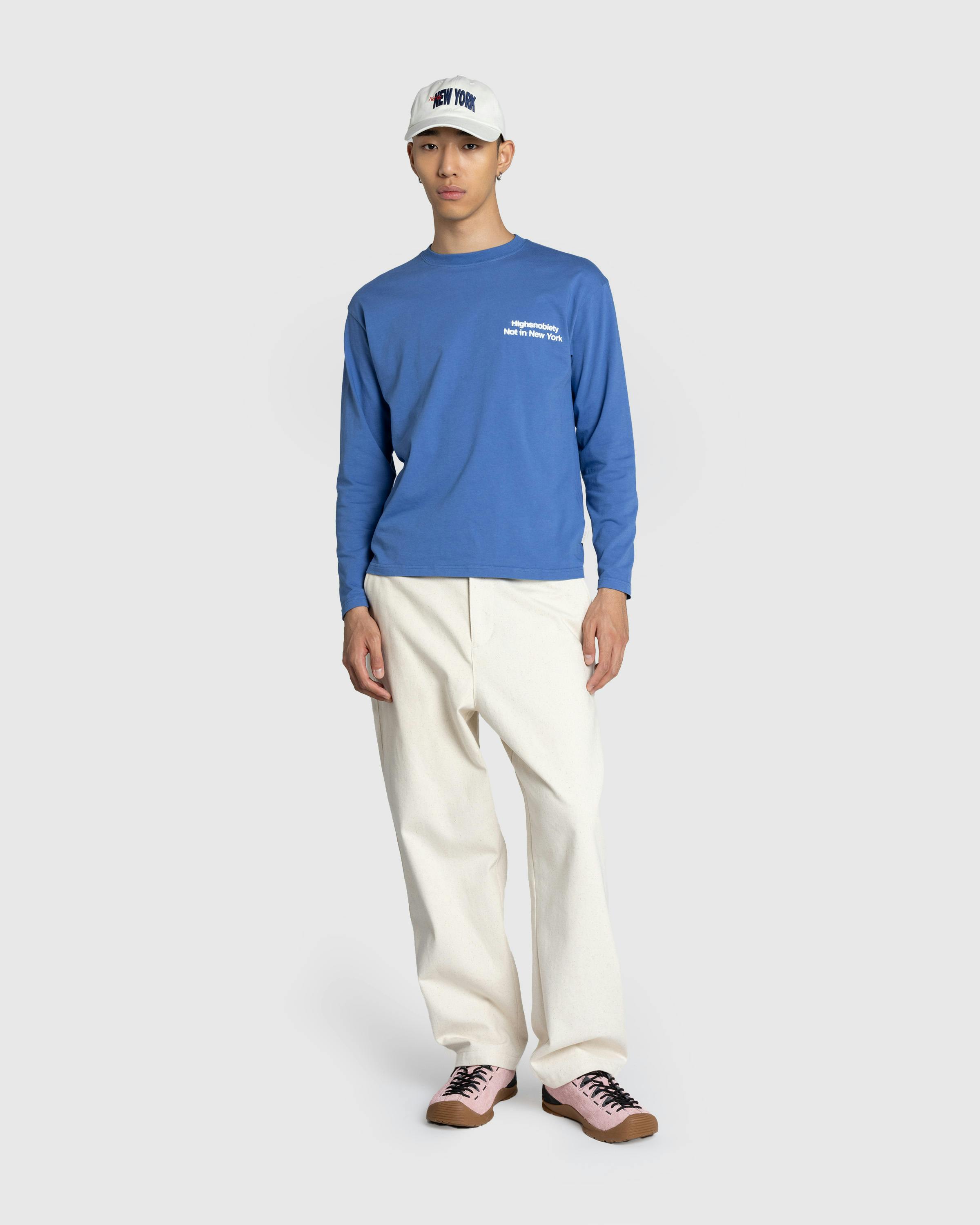 Highsnobiety – Blur Long-Sleeve T-Shirt Blue - Longsleeves - Blue - Image 3