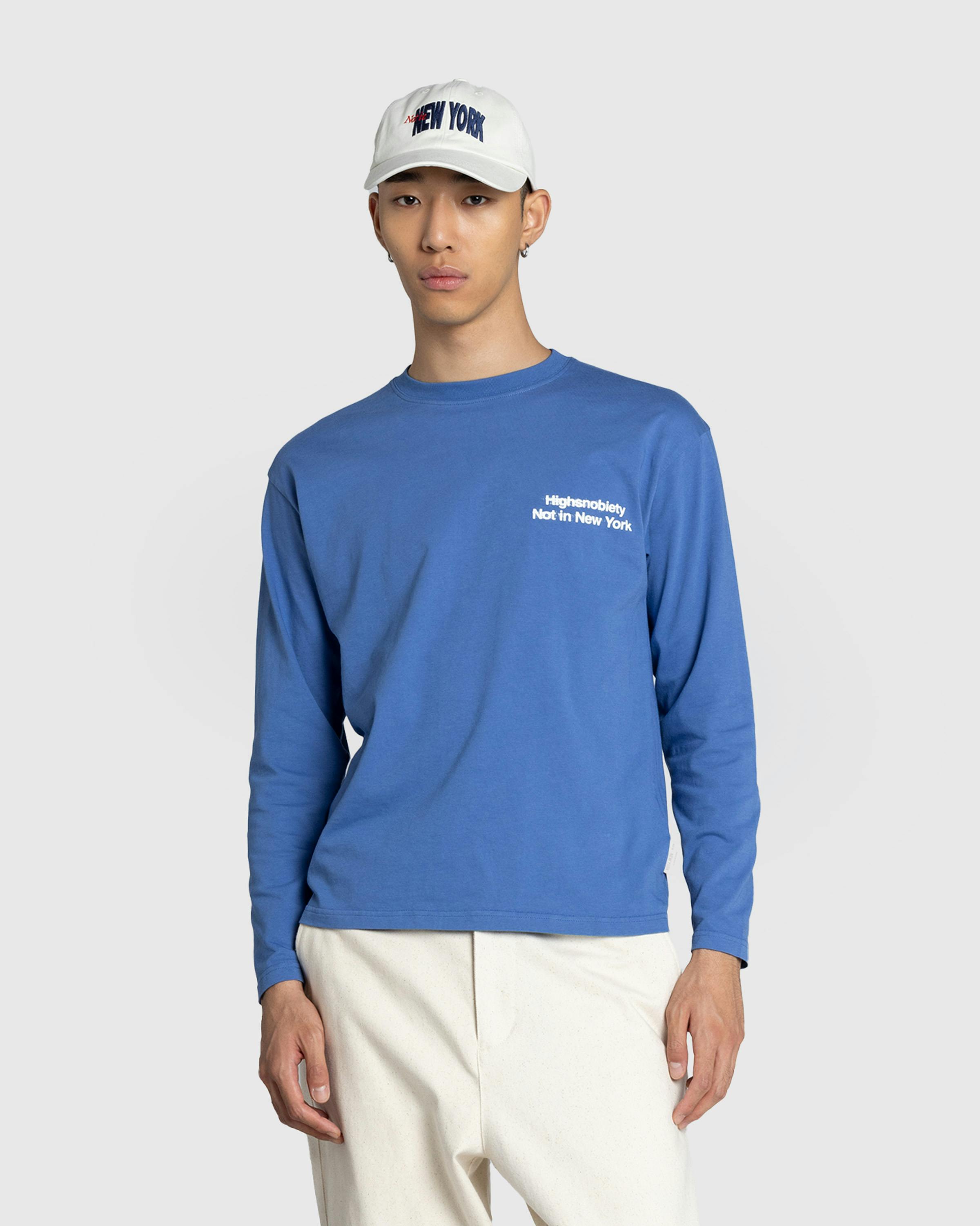 Highsnobiety – Blur Long-Sleeve T-Shirt Blue - Longsleeves - Blue - Image 2