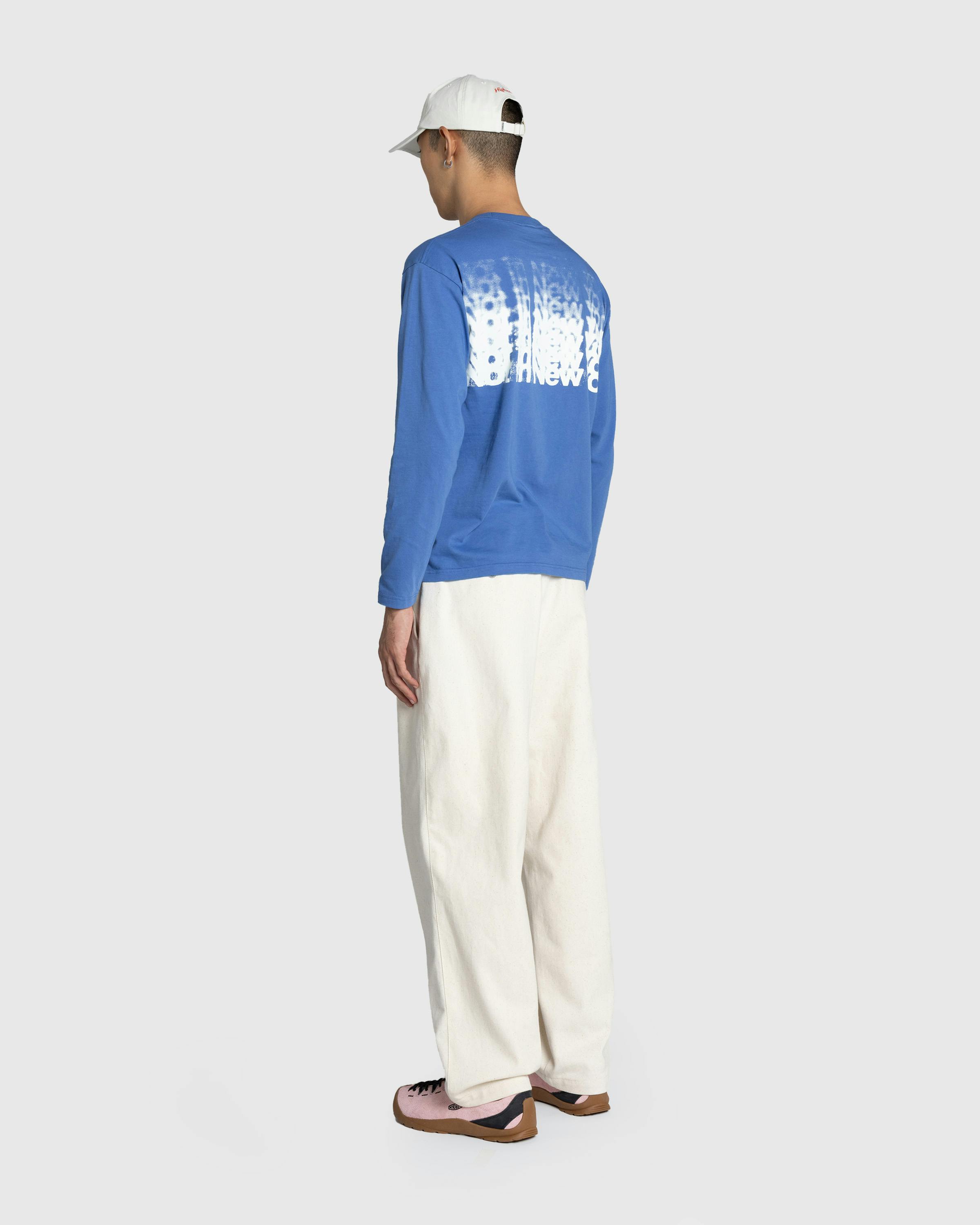 Highsnobiety – Blur Long-Sleeve T-Shirt Blue - Longsleeves - Blue - Image 7