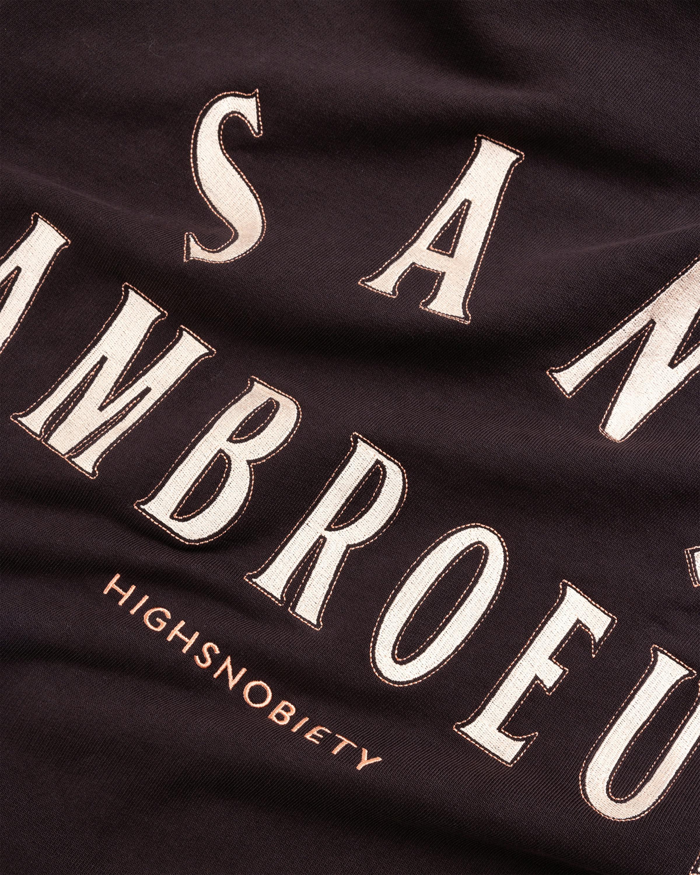 Sant Ambroeus x Highsnobiety – Logo Hoodie Brown - Hoodies - Dark Brown - Image 10