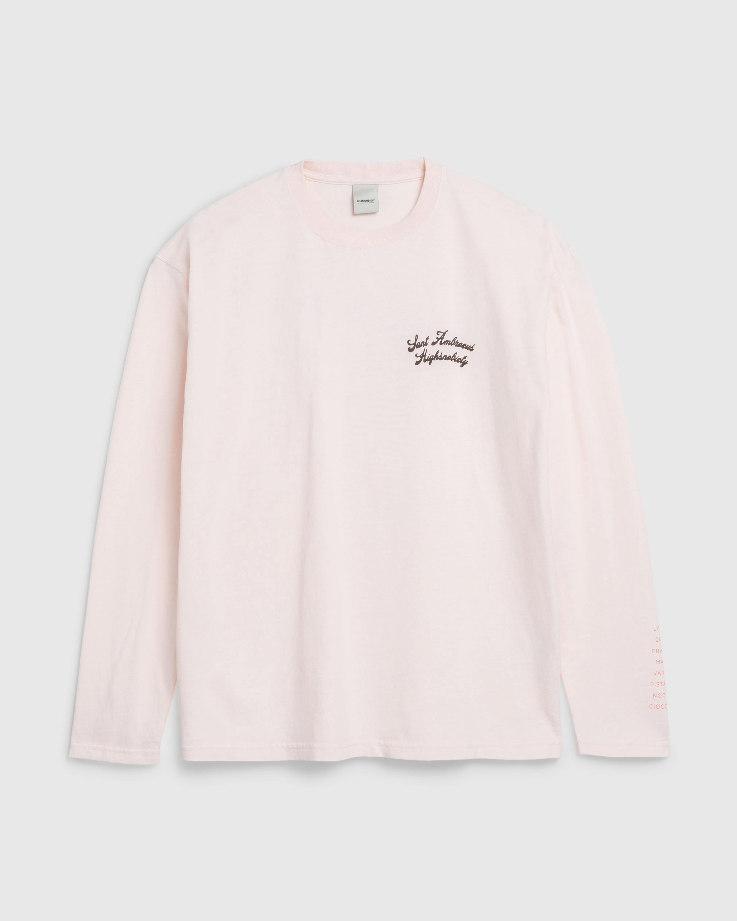 Sant Ambroeus x Highsnobiety – Gelateria Long-Sleeve Light Pink - Longsleeves - Light Pink - Image 6