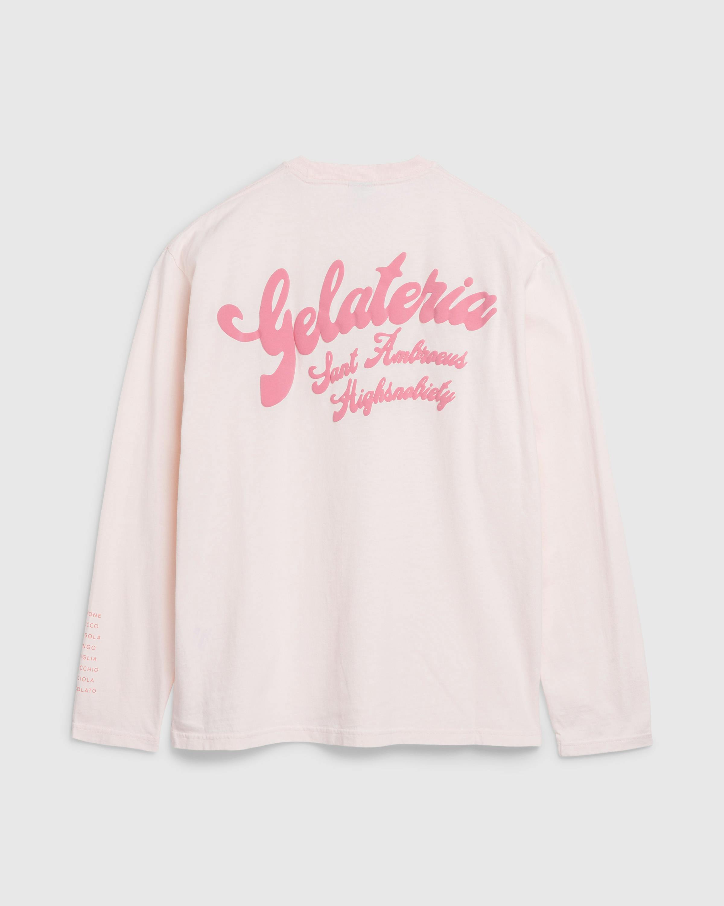 Sant Ambroeus x Highsnobiety – Gelateria Long-Sleeve Light Pink - Longsleeves - Light Pink - Image 1