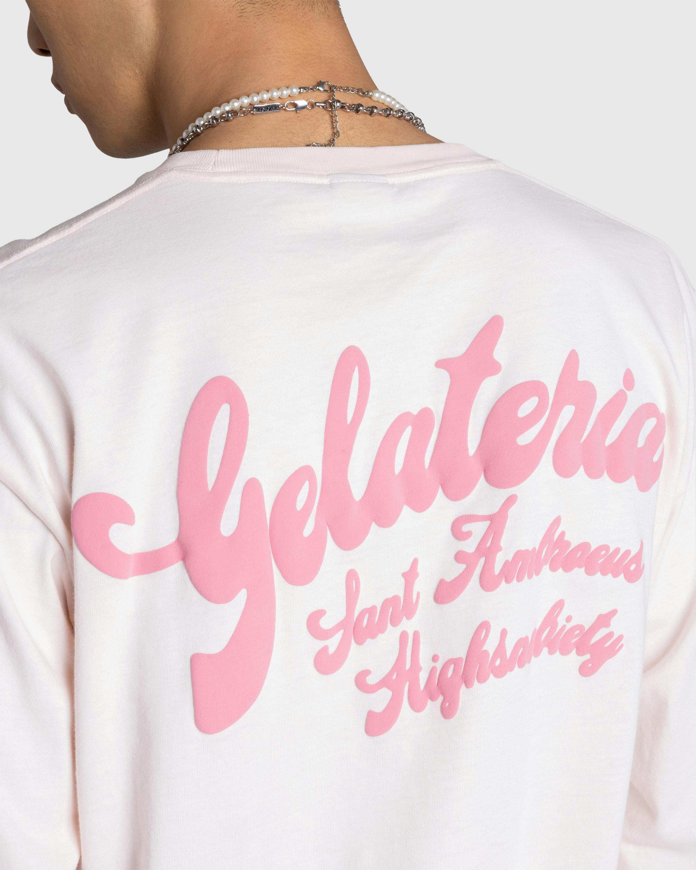 Sant Ambroeus x Highsnobiety – Gelateria Long-Sleeve Light Pink - Longsleeves - Light Pink - Image 7