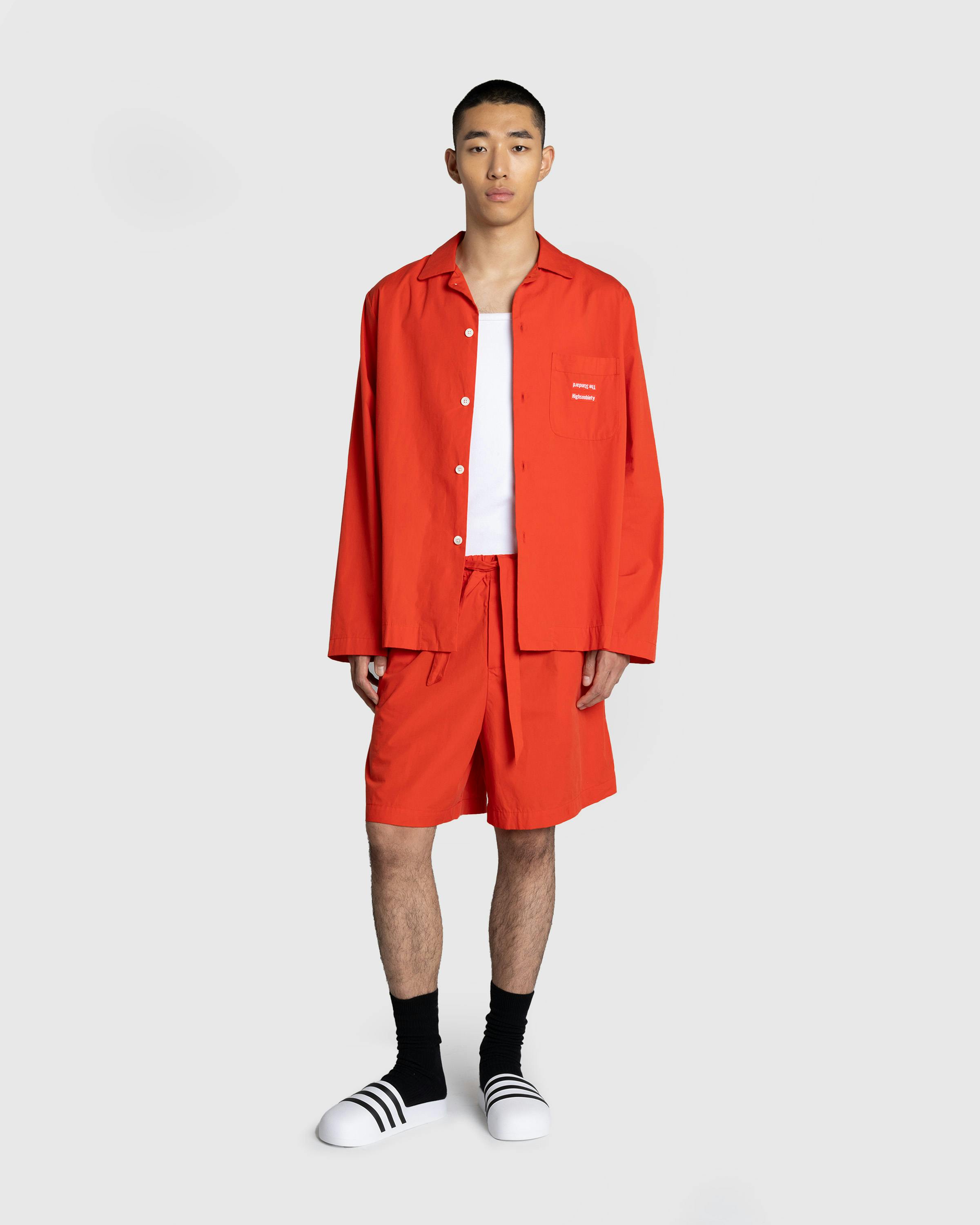 The Standard x Highsnobiety – Pajama Shirt Red - Longsleeve Shirts - Red - Image 5