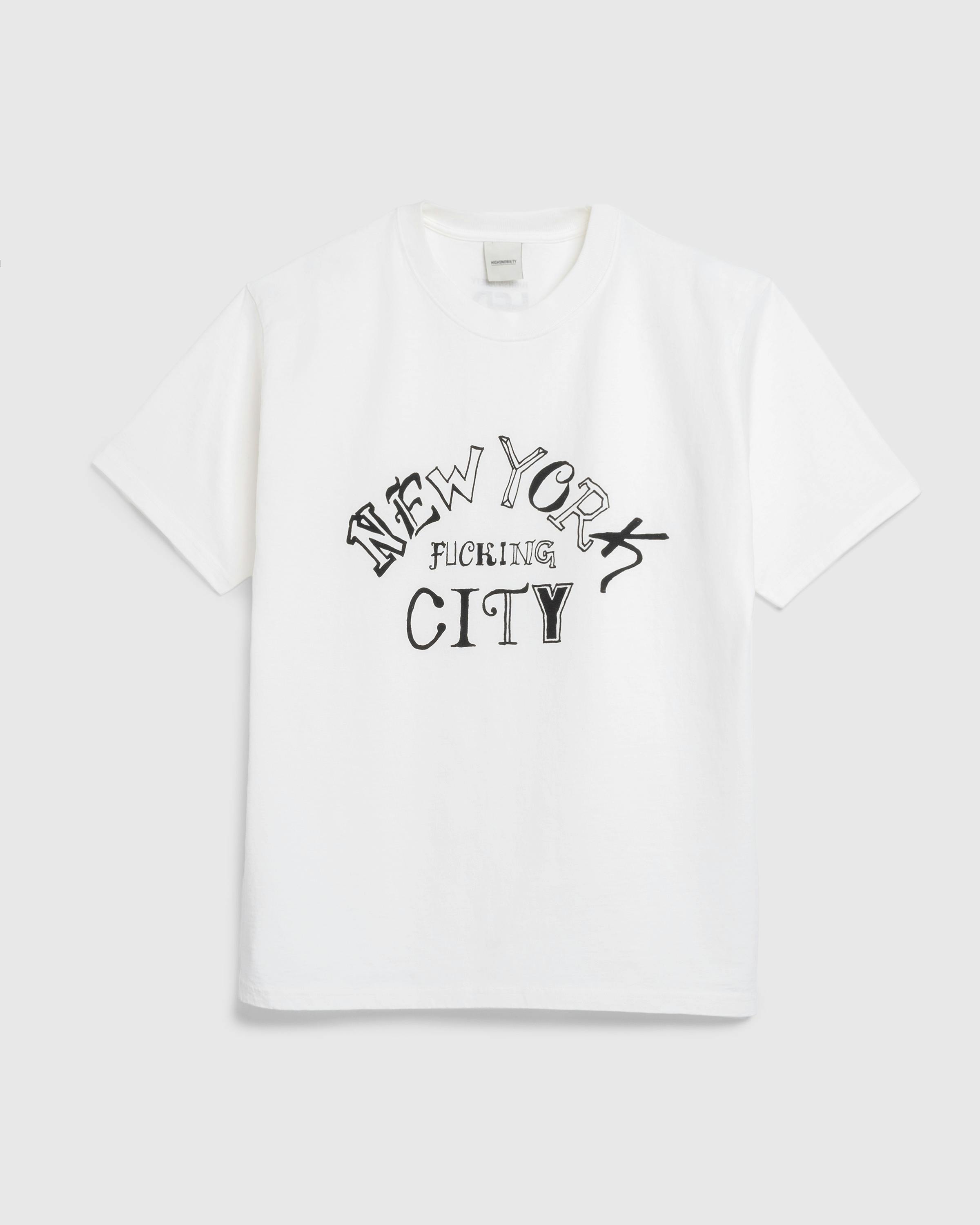 Honey Fucking Dijon x Highsnobiety – NYC T-Shirt White - T-Shirts - White - Image 1