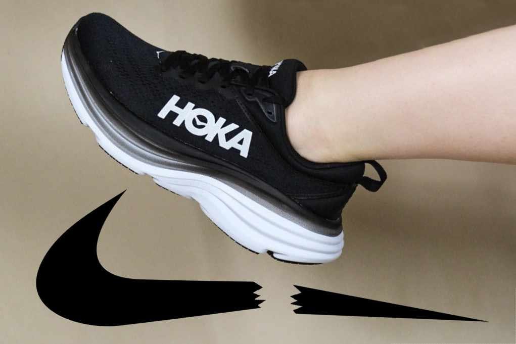 black hoka running shoes