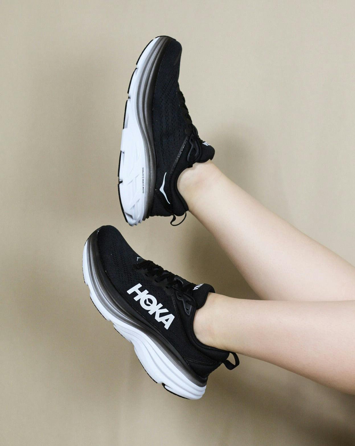 black hoka running shoes