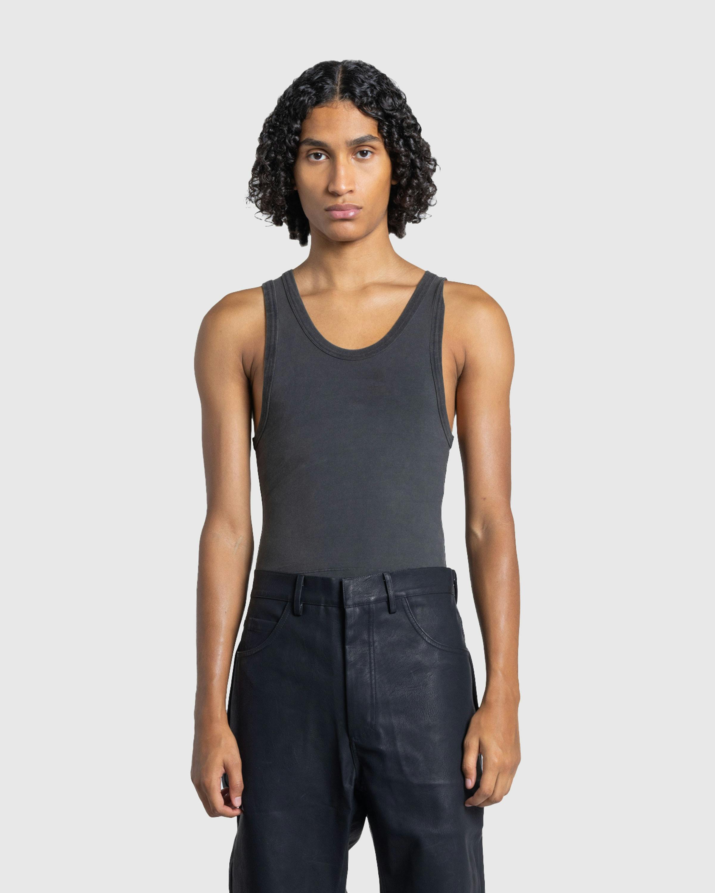 Entire Studios – Cropped Tank Washed Black - Tank Tops - Black - Image 2