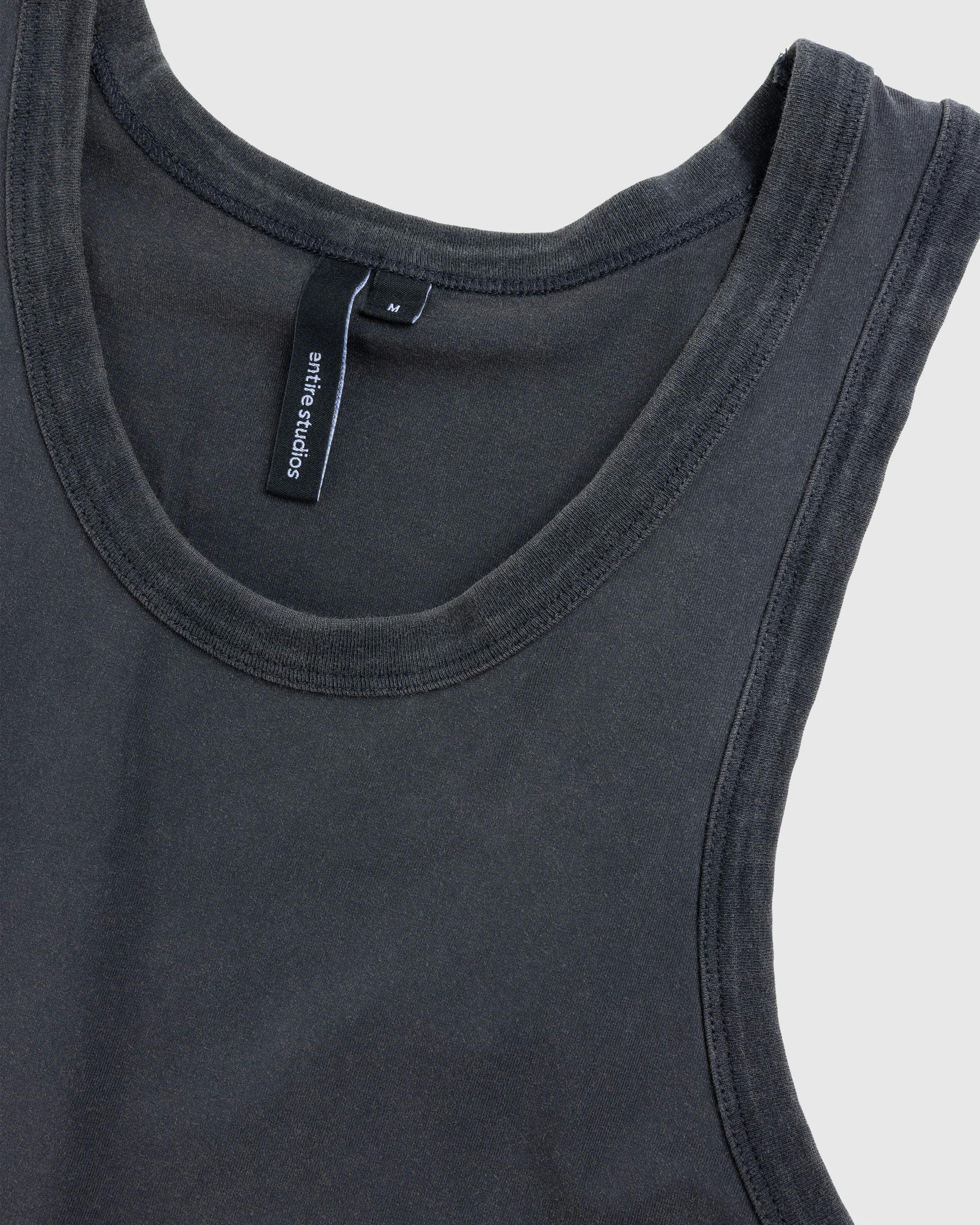 Entire Studios – Cropped Tank Washed Black - Tank Tops - Black - Image 7