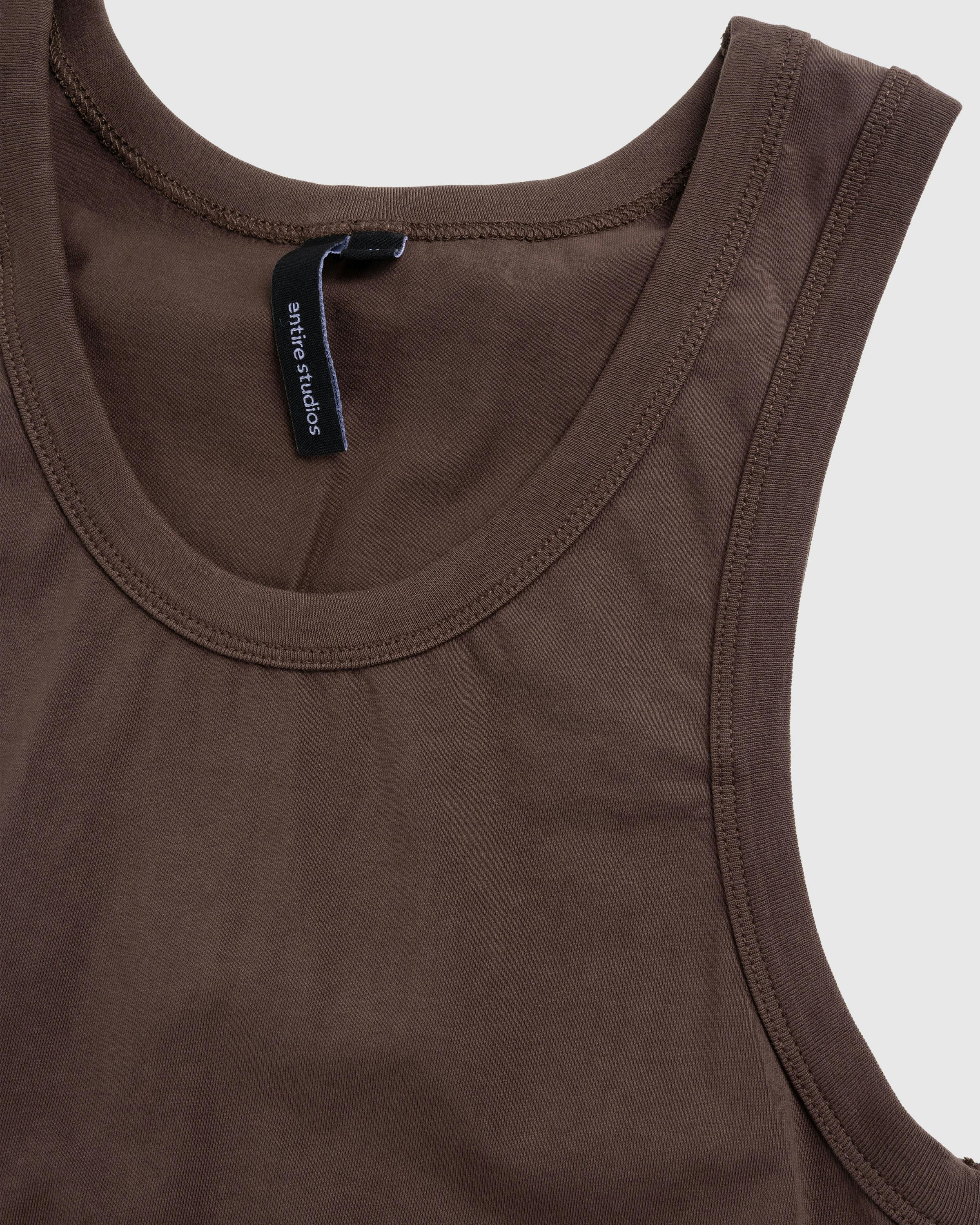 Entire Studios – Cropped Tank Brunette - Tank Tops - Brown - Image 5