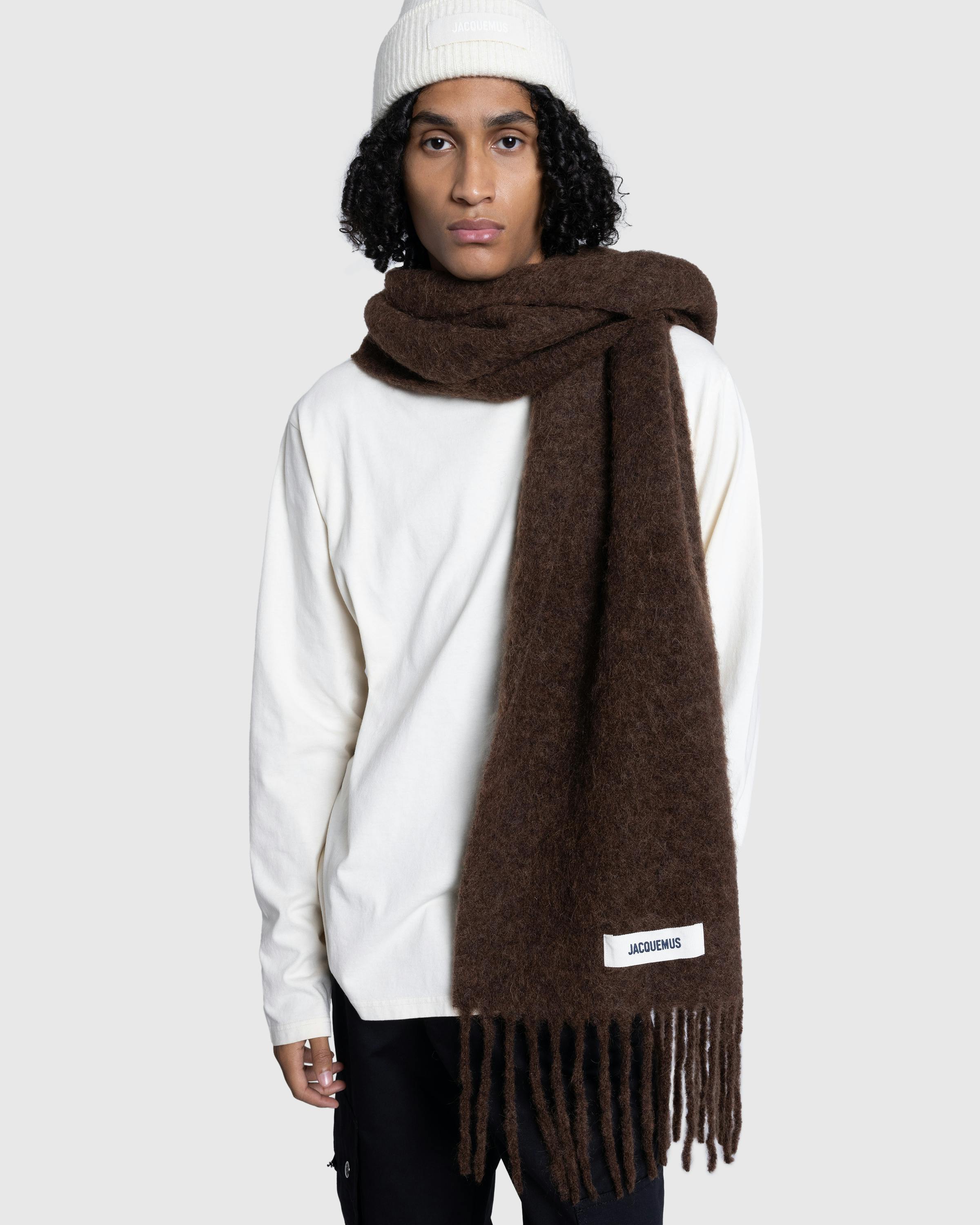 JACQUEMUS – L'Echarpe Carro Brown - Knits - Brown - Image 2