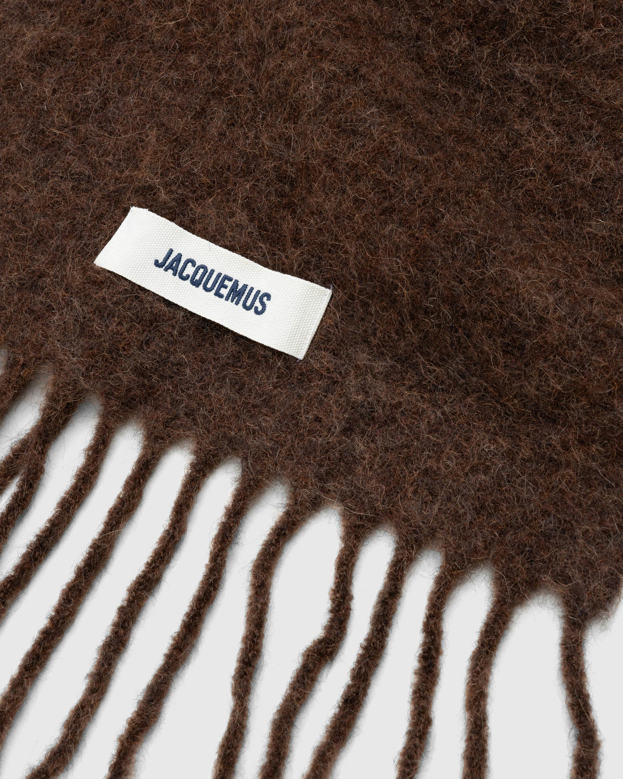 JACQUEMUS – L'Echarpe Carro Brown - Knits - Brown - Image 3