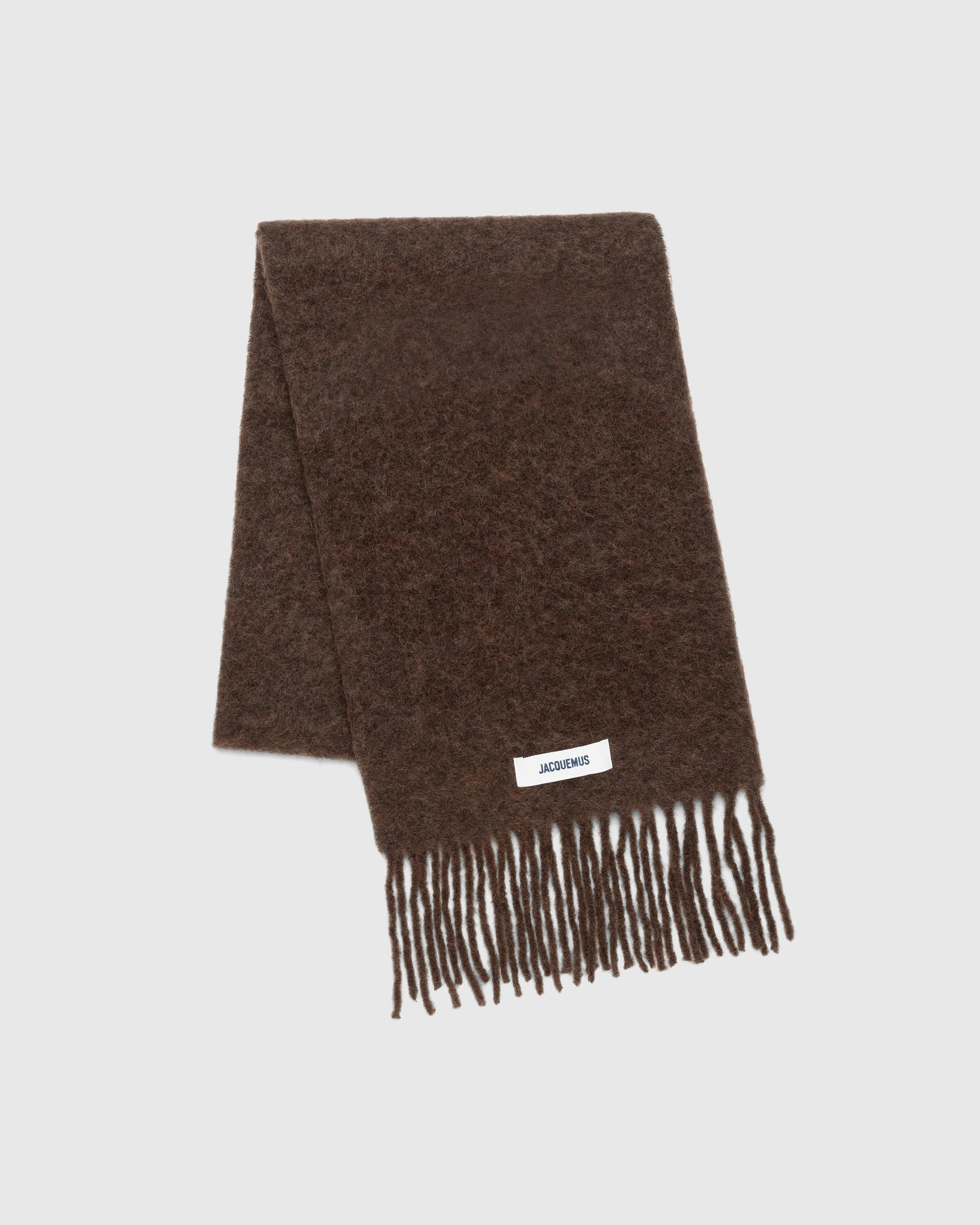 JACQUEMUS – L'Echarpe Carro Brown - Knits - Brown - Image 4