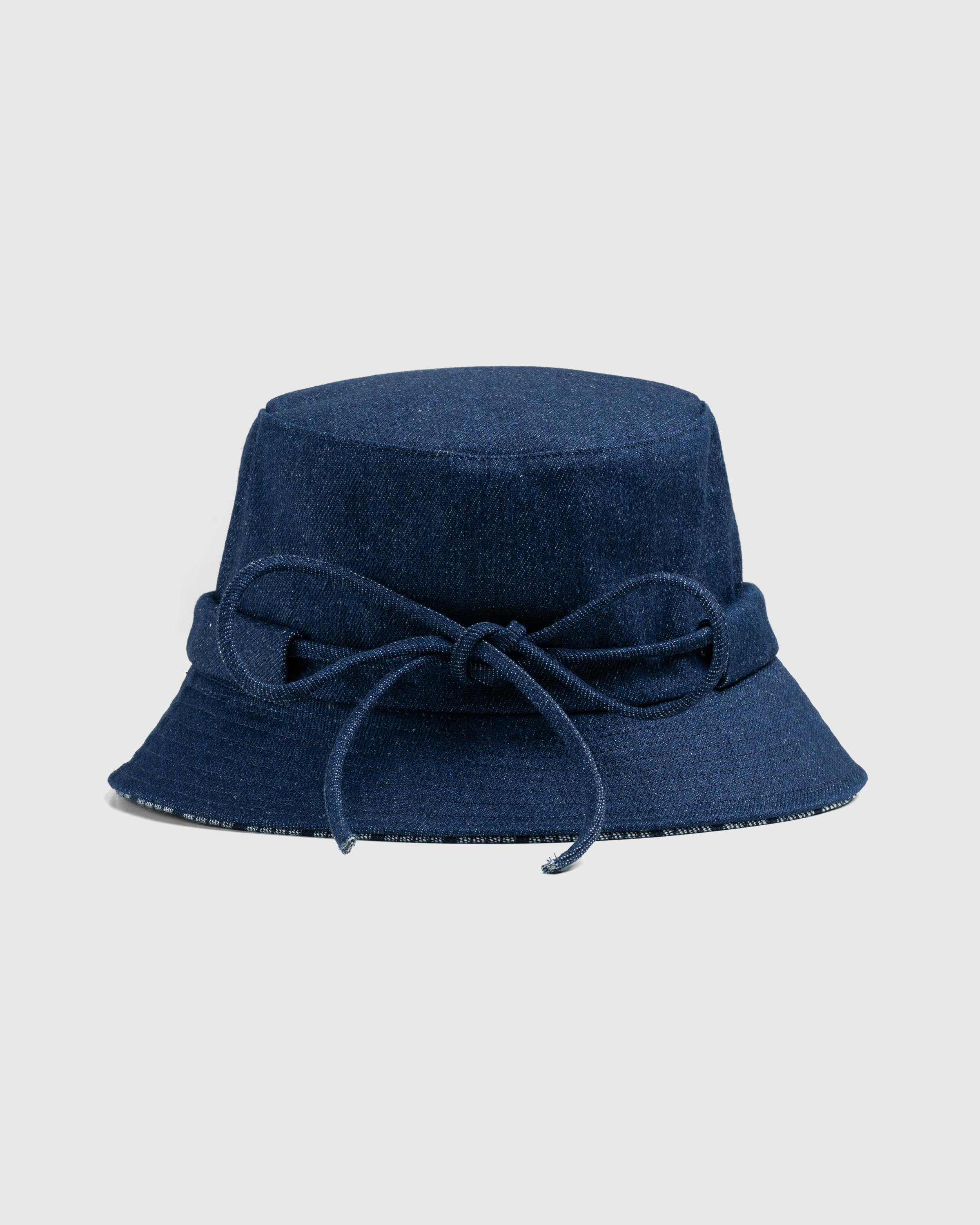 JACQUEMUS – Le Bob Gadjo Navy/Navy Stripe - Bucket Hats - Blue - Image 3