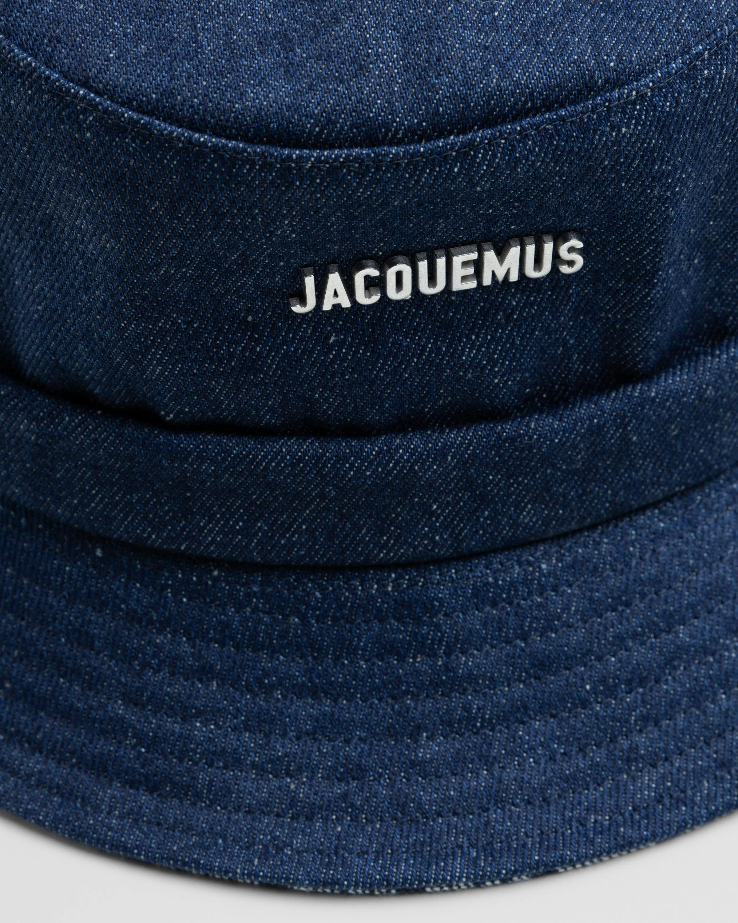 JACQUEMUS – Le Bob Gadjo Navy/Navy Stripe - Bucket Hats - Blue - Image 5