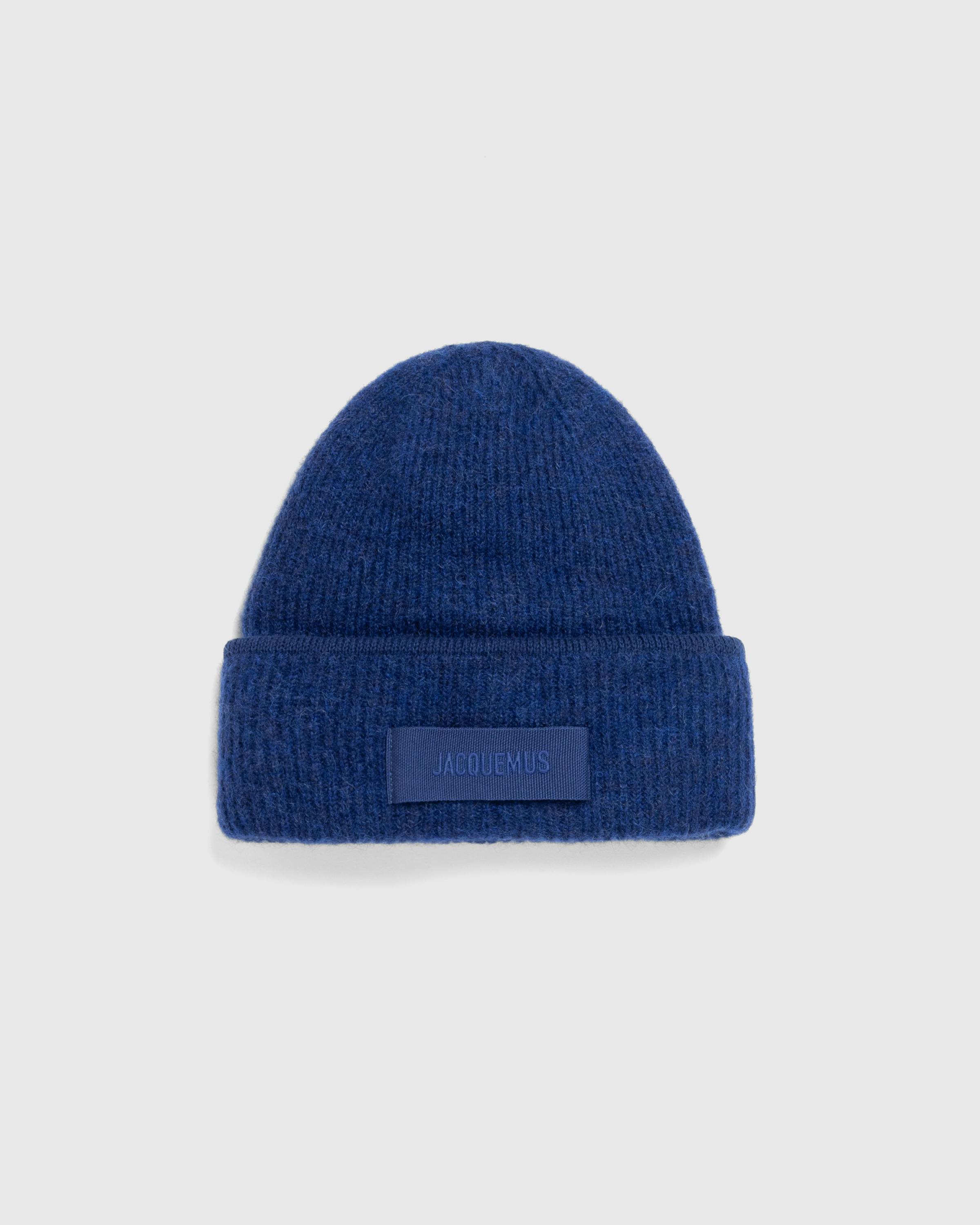 JACQUEMUS – Le Bonnet Grosgrain Navy - Beanies - Blue - Image 1