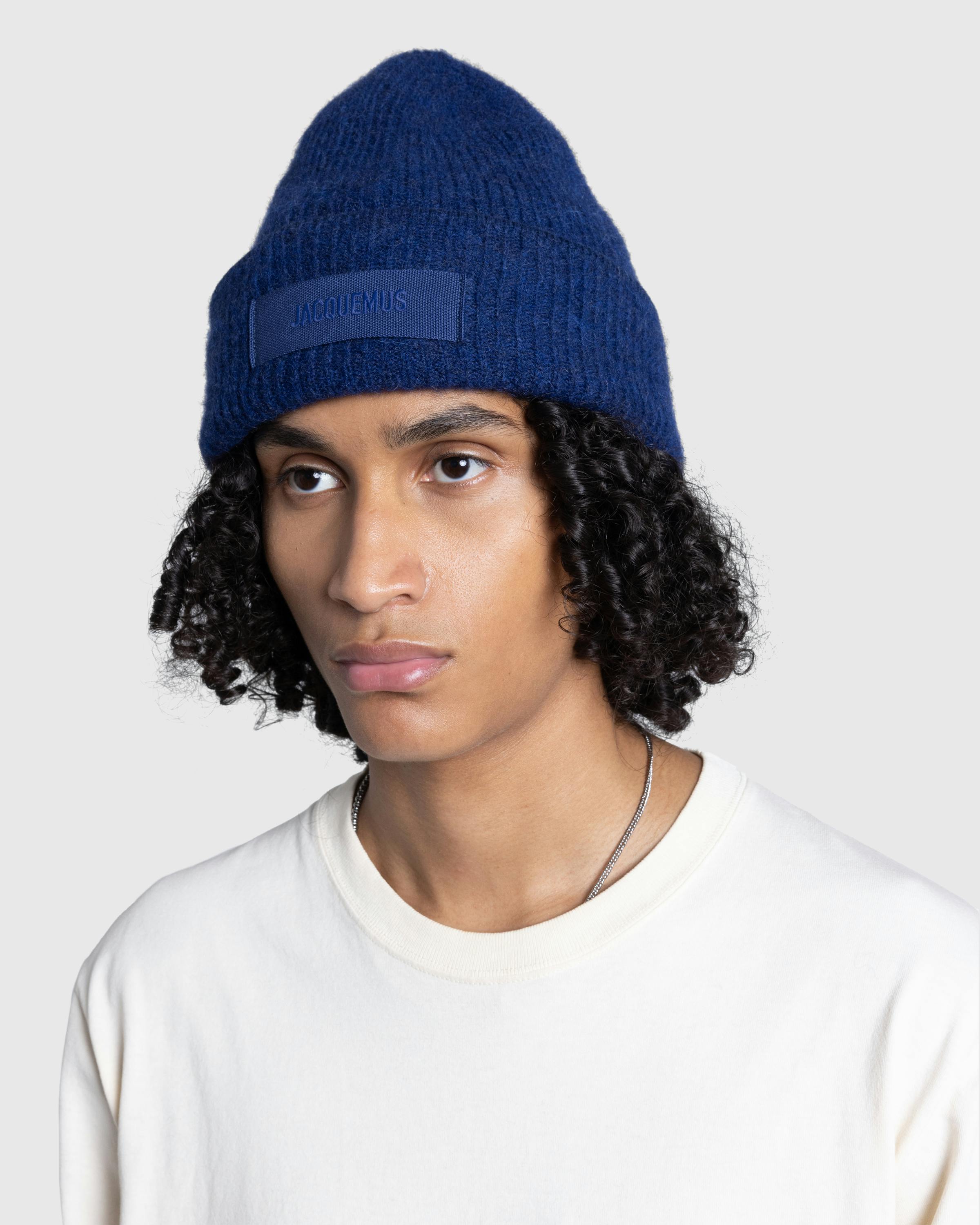 JACQUEMUS – Le Bonnet Grosgrain Navy - Beanies - Blue - Image 2