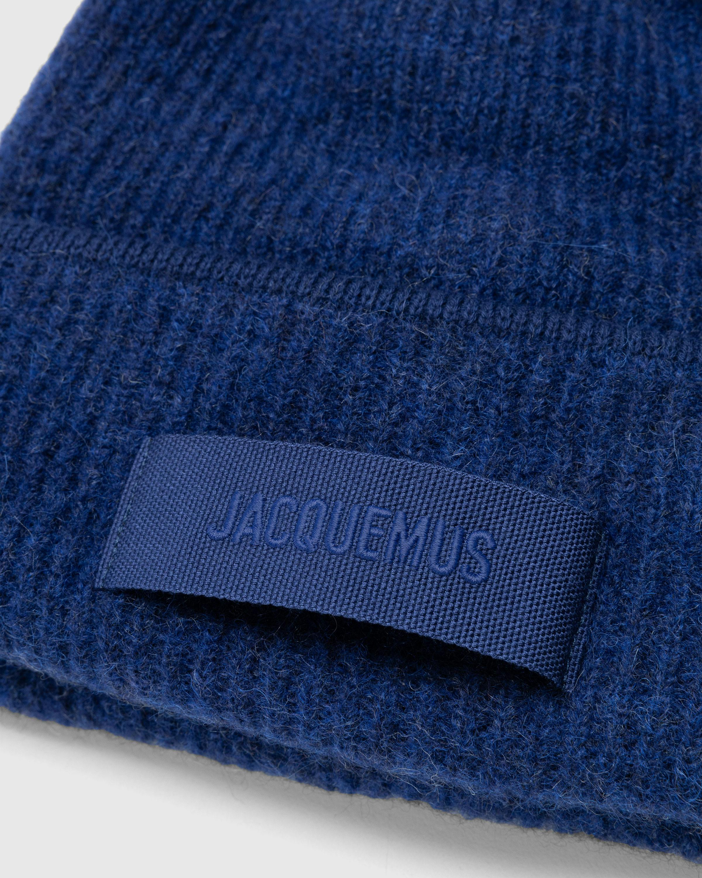 JACQUEMUS – Le Bonnet Grosgrain Navy - Beanies - Blue - Image 4