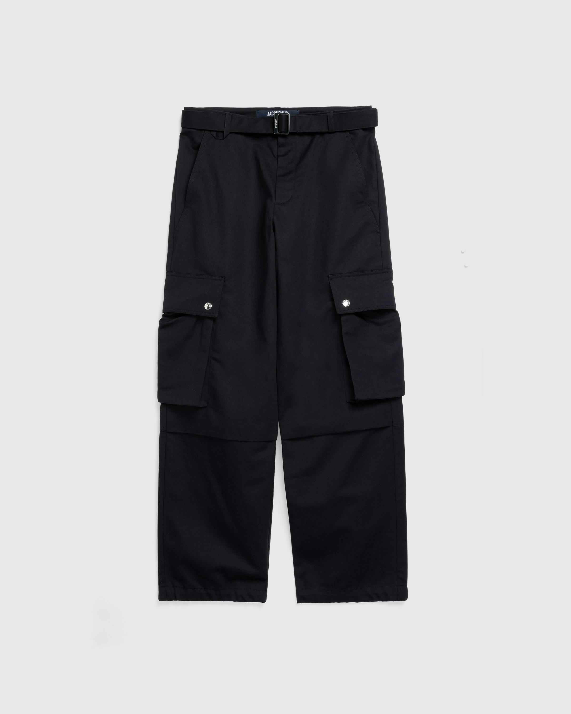 JACQUEMUS – Le Cargo Black - Cargo Pants - Black - Image 1