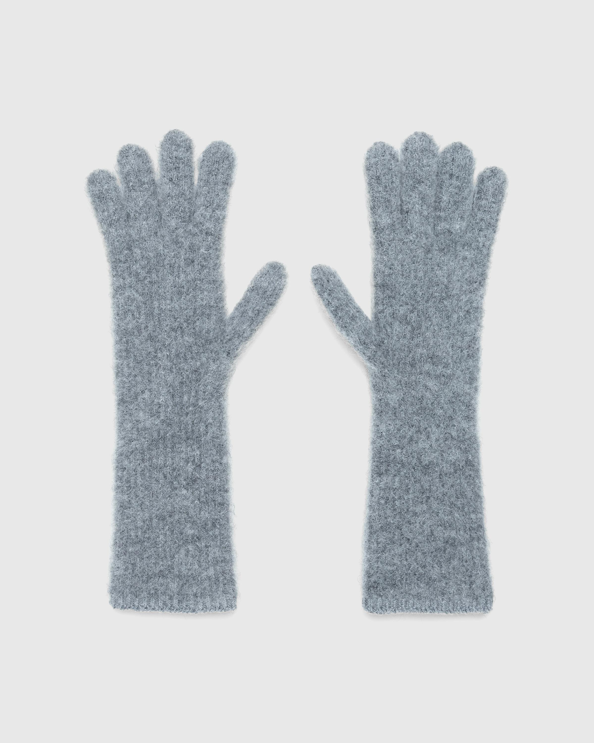 JACQUEMUS – Les Gants Grosgrain Dark Grey - 5-Finger - Grey - Image 3