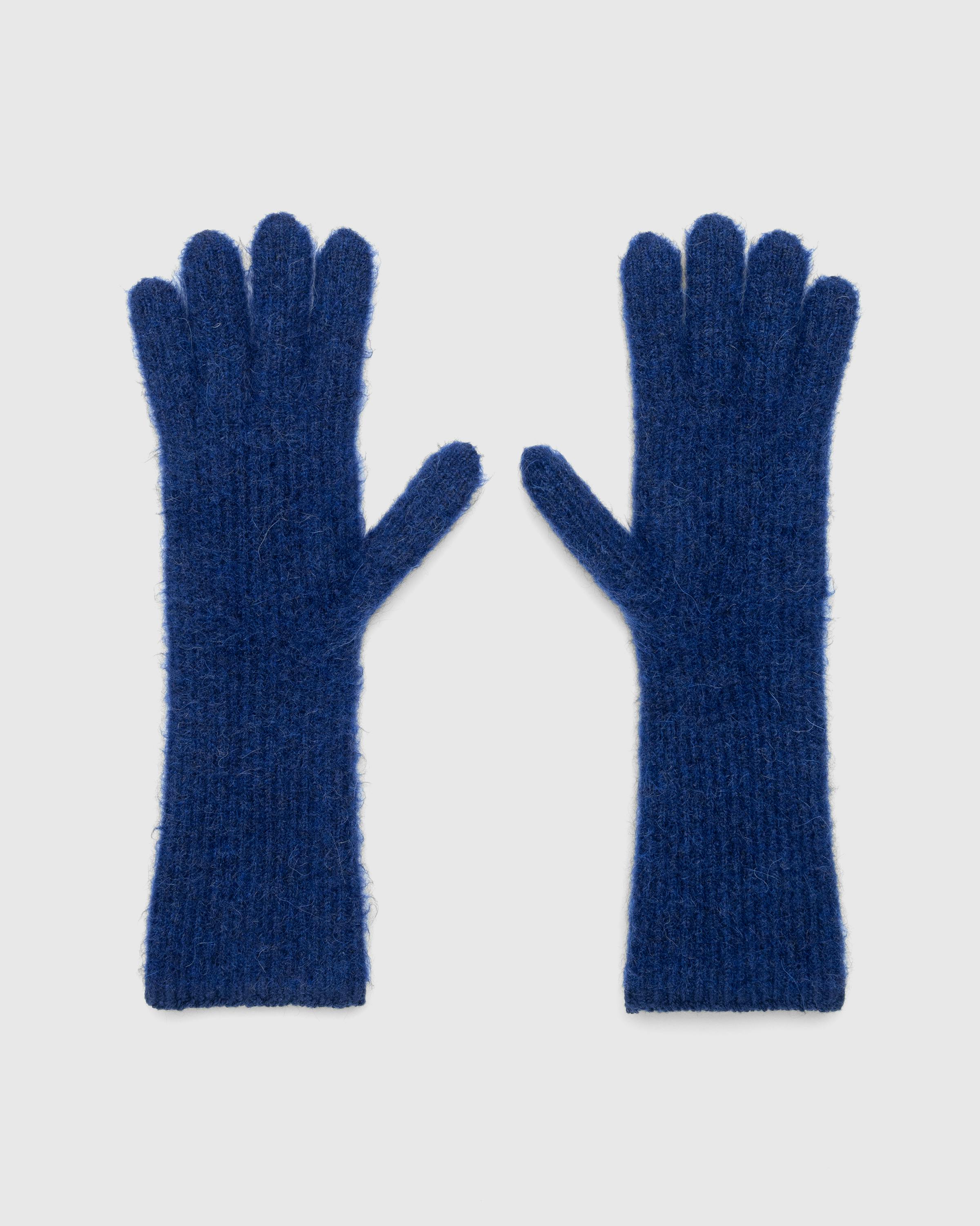 JACQUEMUS – Les Gants Grosgrain Navy - 5-Finger - Blue - Image 3