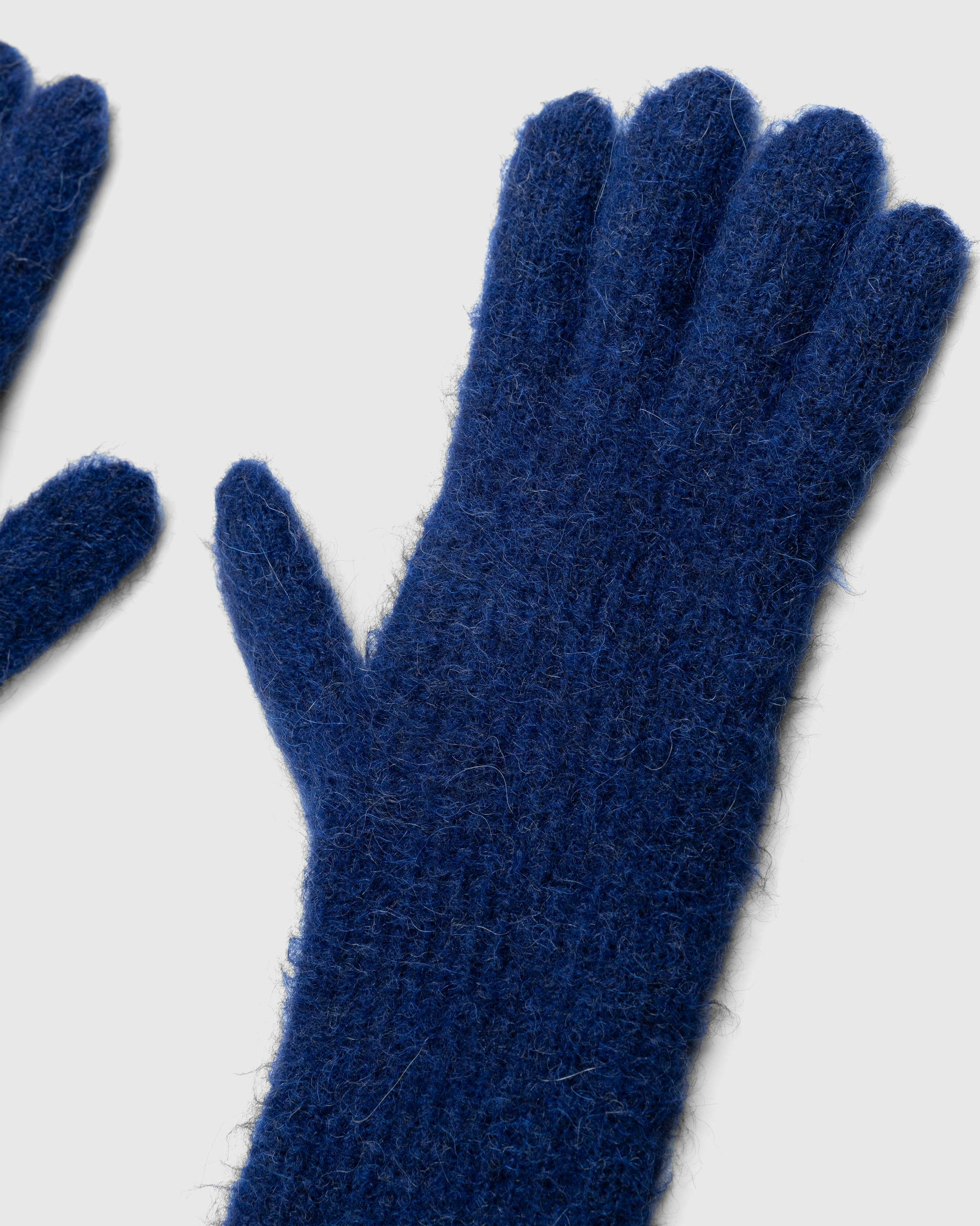 JACQUEMUS – Les Gants Grosgrain Navy - 5-Finger - Blue - Image 5