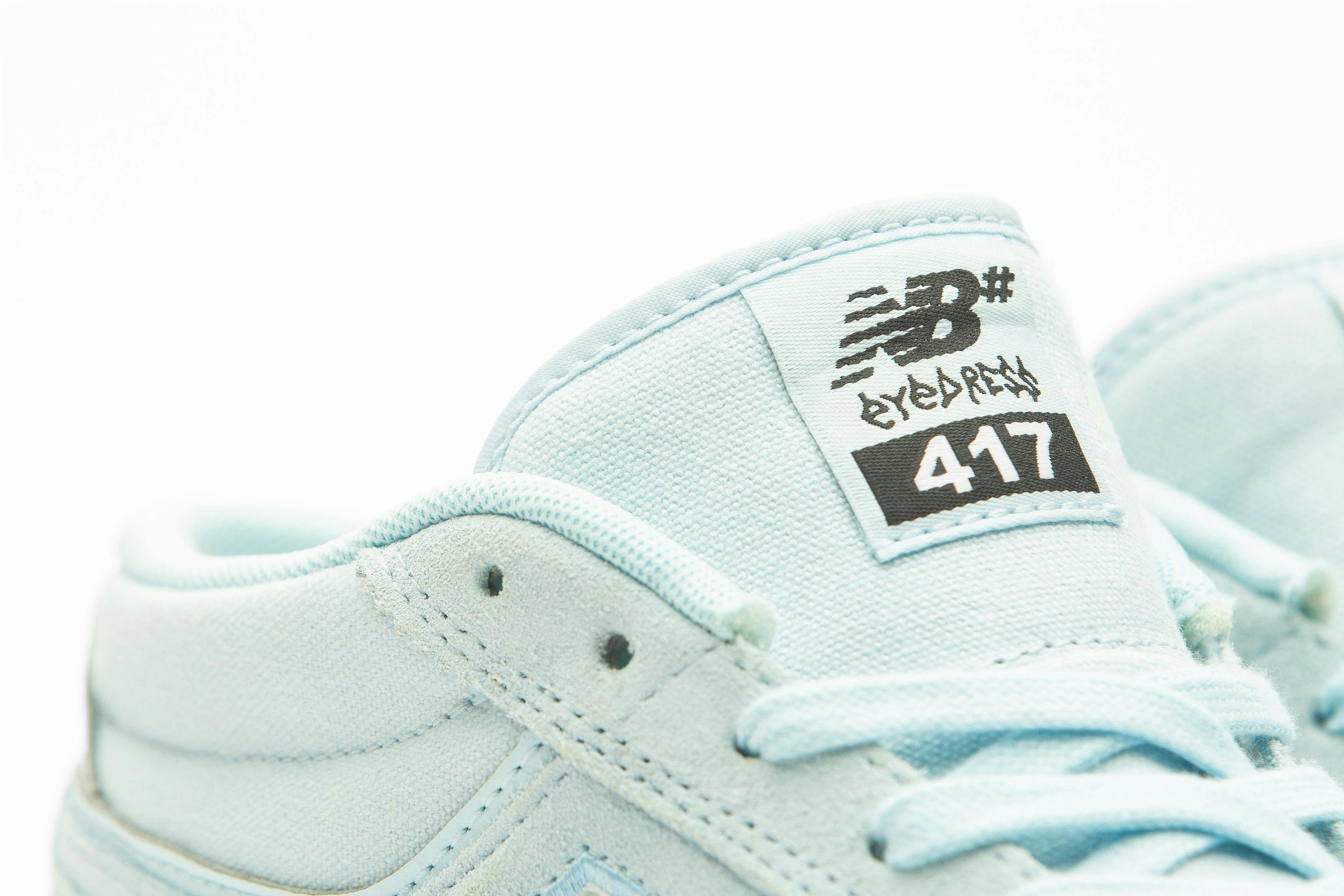 Ice blue New Balance sneakers