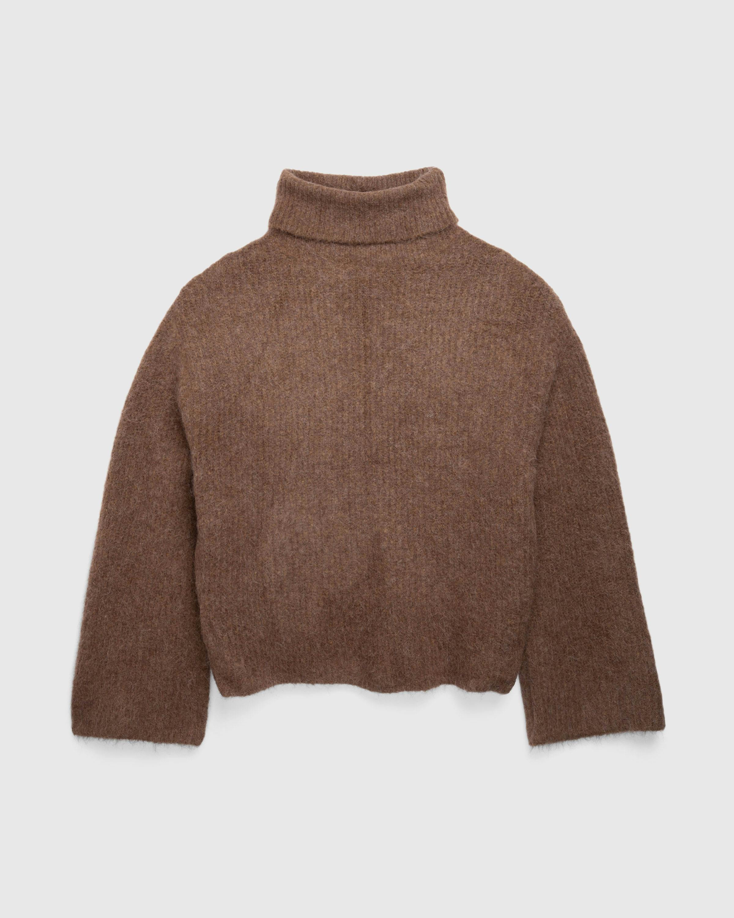 Entire Studios – Lute Knit Sweater Rye - Crewnecks - Brown - Image 1